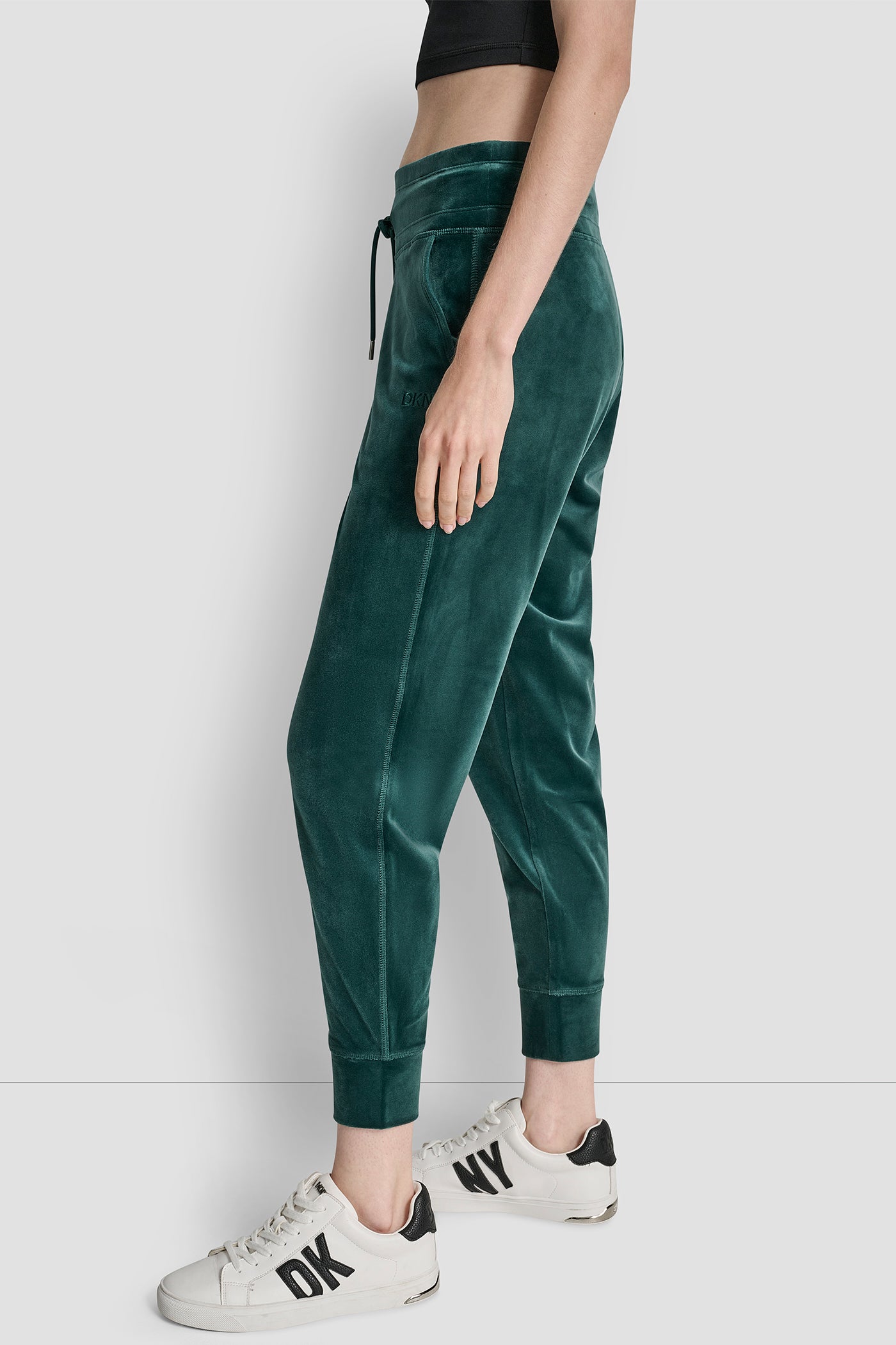EMBROIDERY LOGO CUFFED SLIM FIT JOGGER WITH POCKETS VIEW 3 | New Arrivals