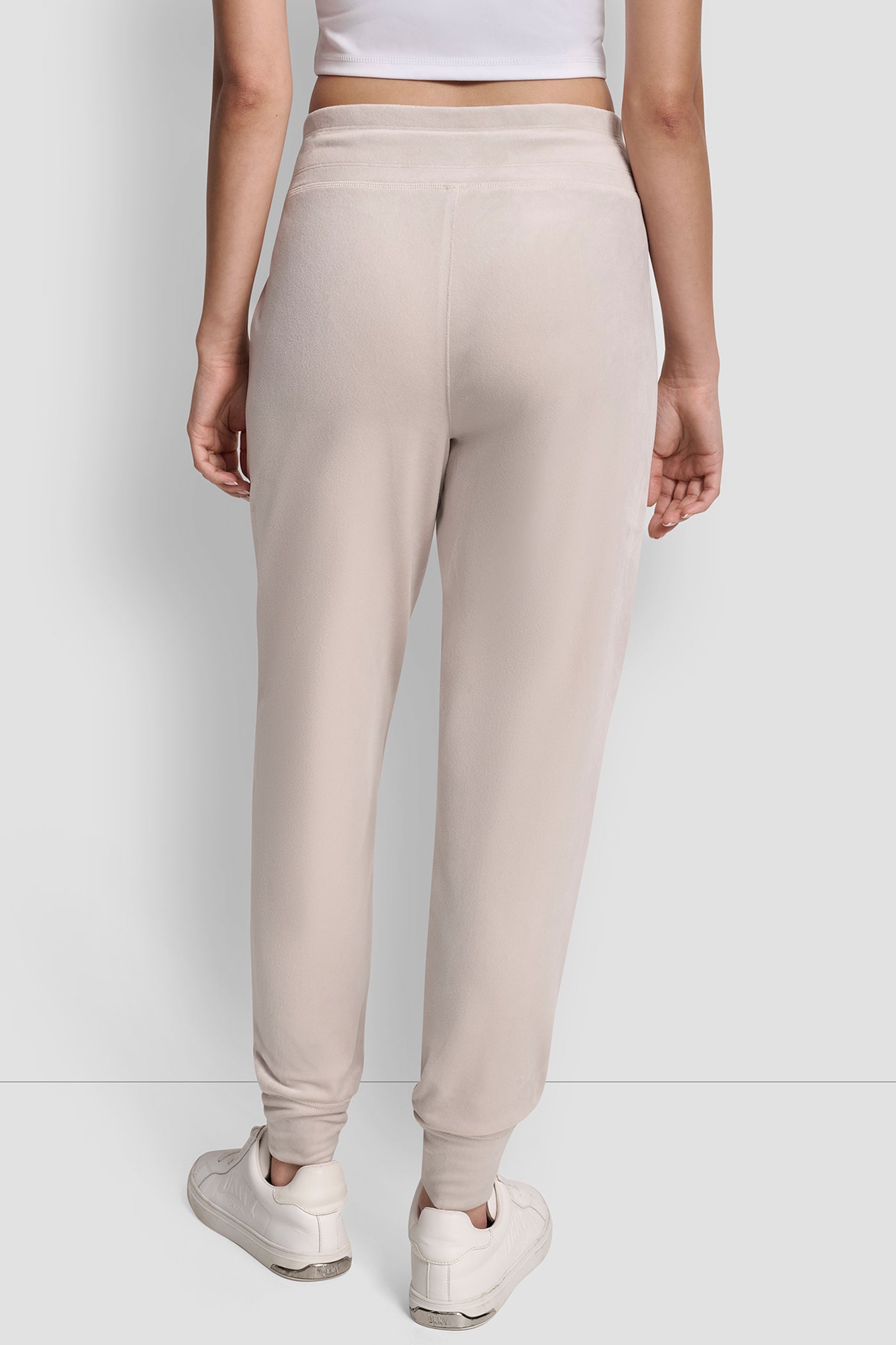 OAT EMBROIDERY LOGO CUFFED SLIM FIT JOGGER WITH POCKETS, BACK VIEW | New Arrivals