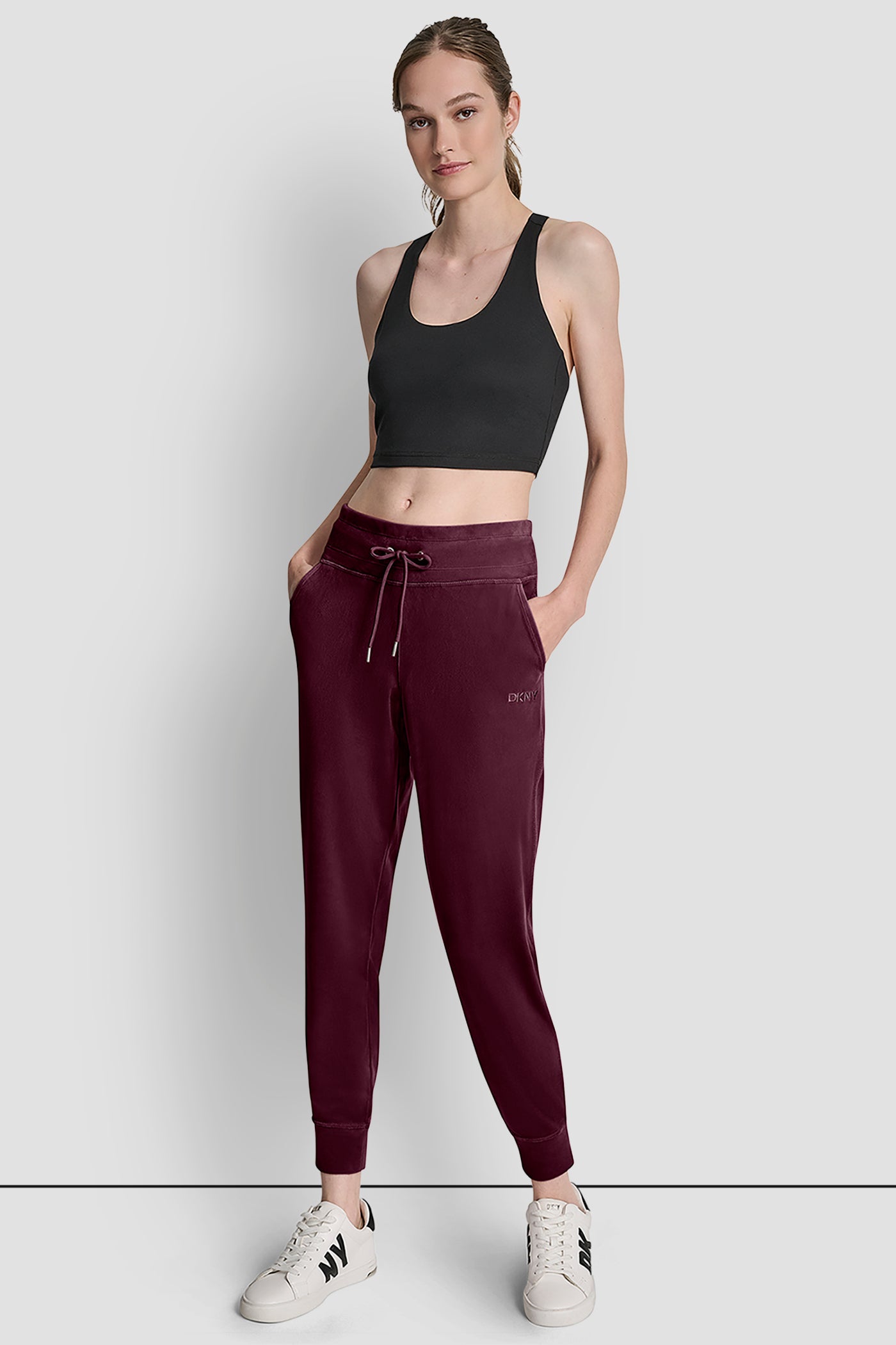 VELOUR HD EMBROIDERY LOGO SLIM FIT JOGGER VIEW 7 | Clothing