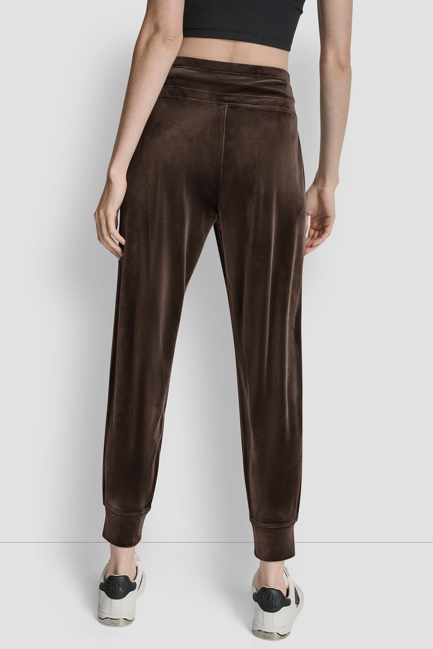 ESPRESSO EMBROIDERY LOGO CUFFED SLIM FIT JOGGER WITH POCKETS, BACK VIEW | Clothing