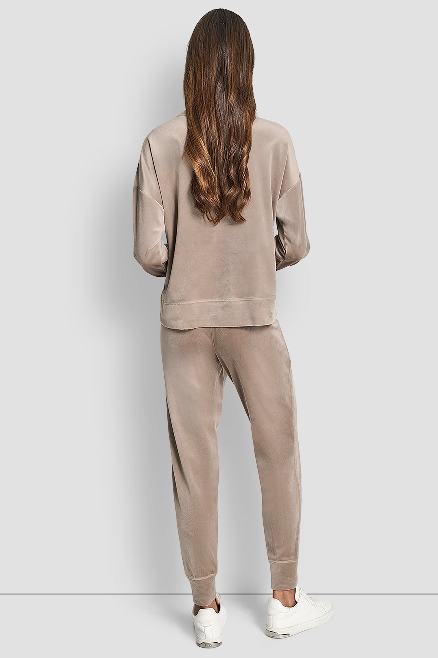 VELOUR RHINESTONE TWO TONE LOGO JOGGER VIEW 5 | DKNY Promo