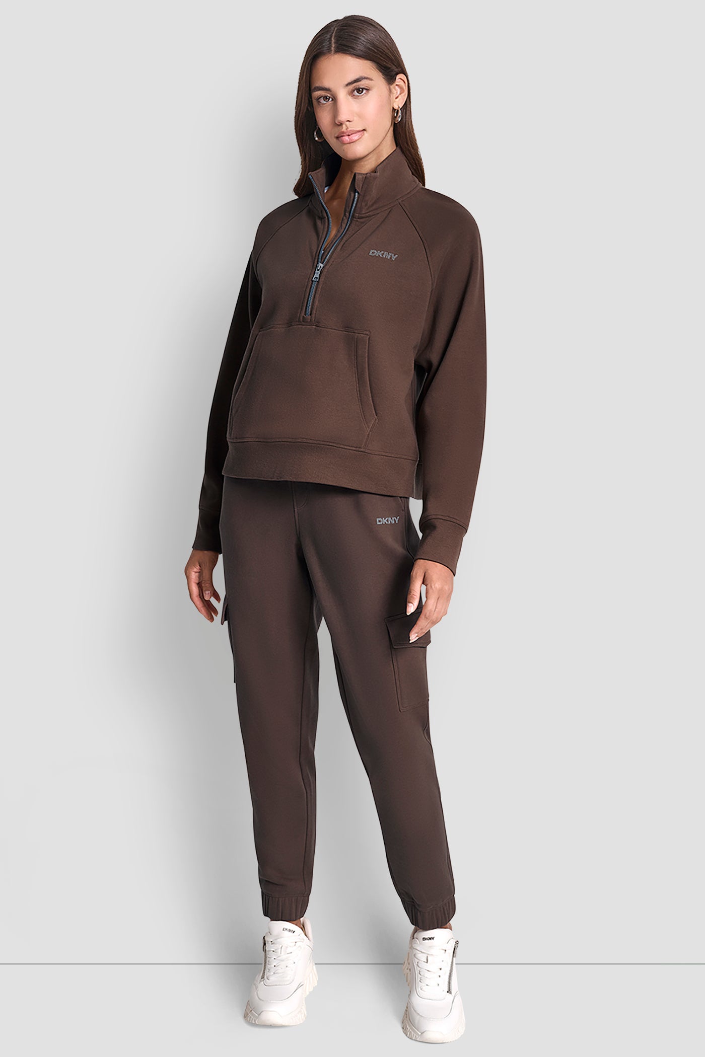 LOGO-EMBELLISHED HALF-ZIP SWEATSHIRT VIEW 4 | Back-To-School Shop