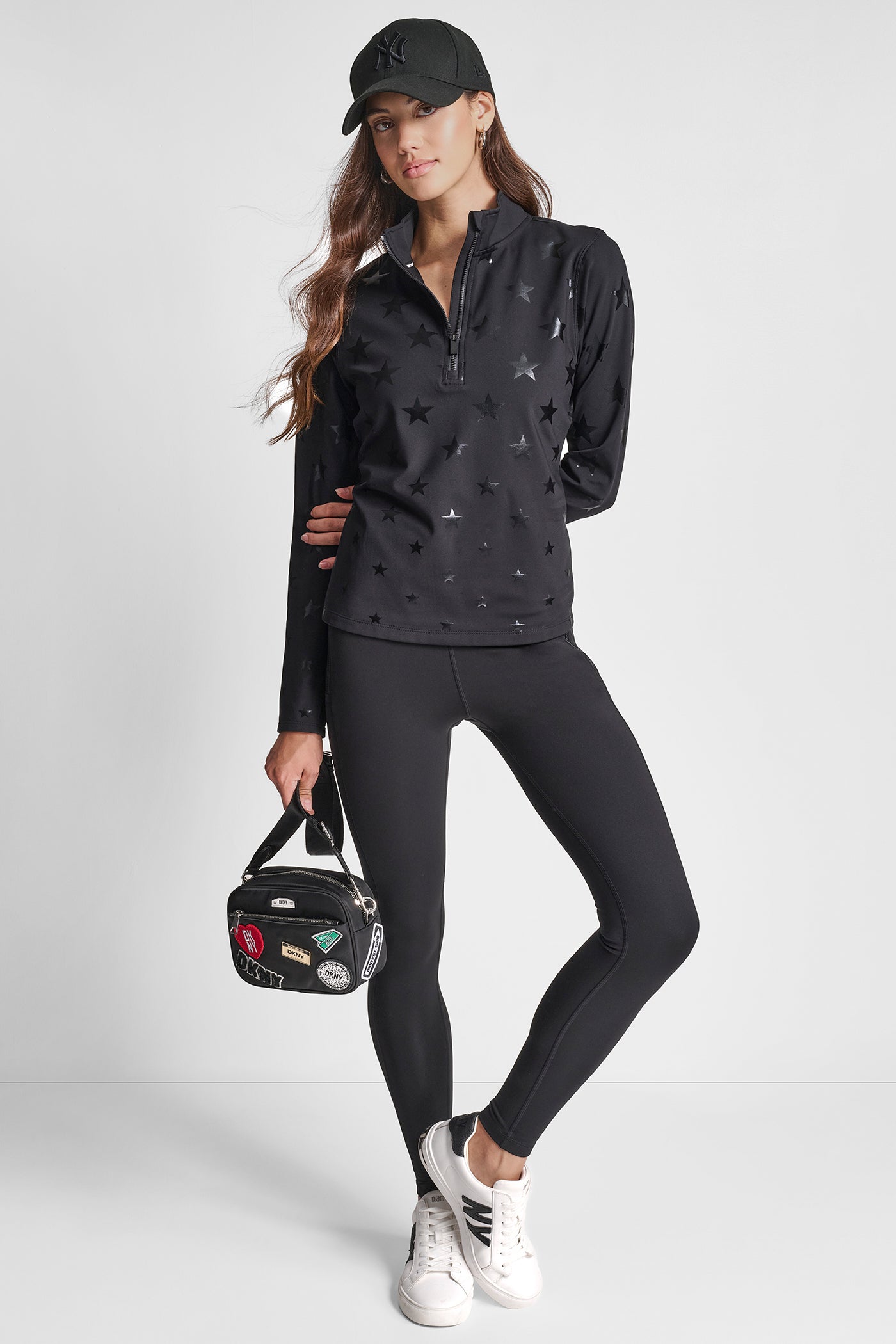 ALPINE FITNESS HALF ZIP STAR PRINT PULLOVER VIEW 8 | Sport Essentials