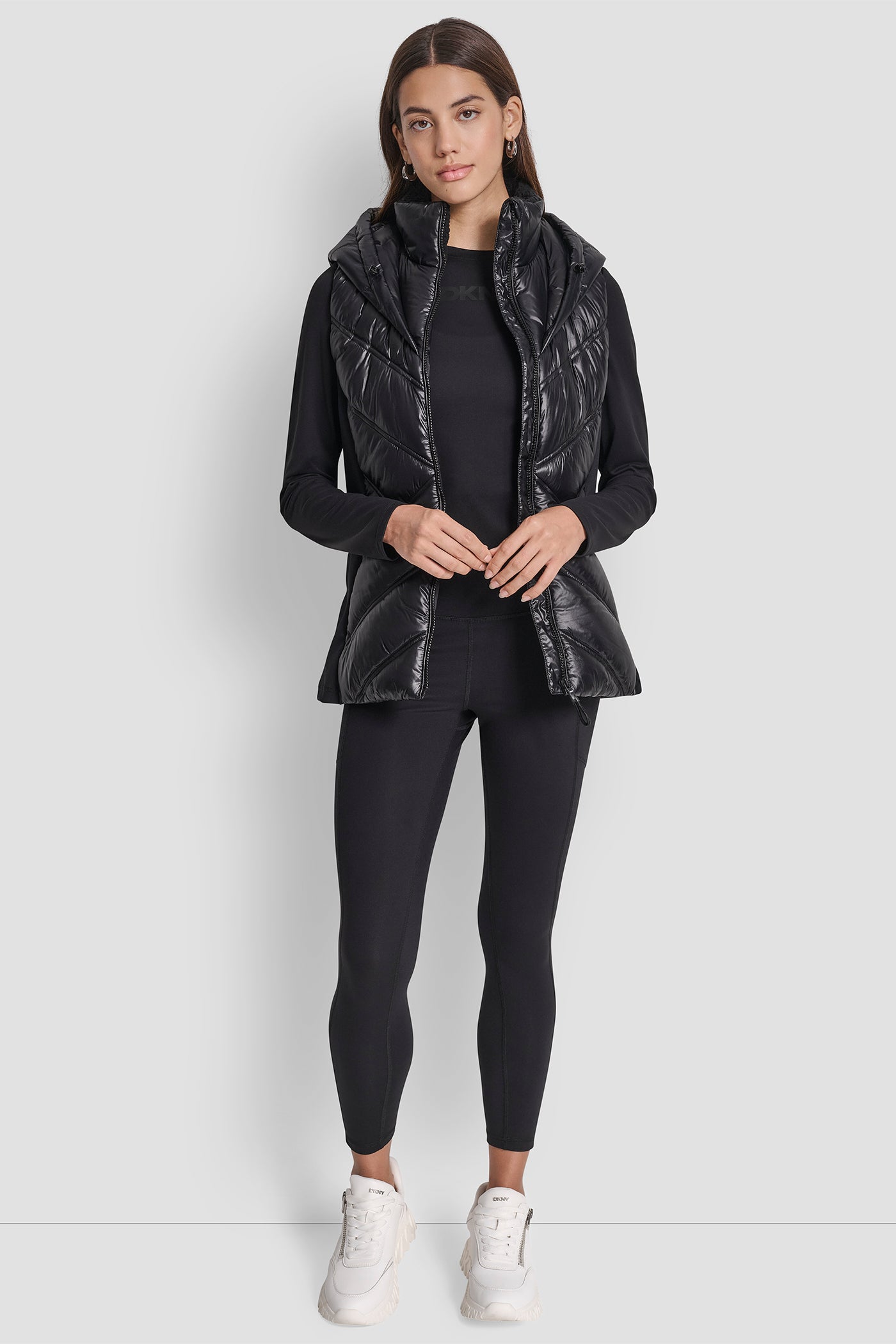 SCUBA-PANELED PUFFER VEST VIEW 6 | Lightweight Jackets