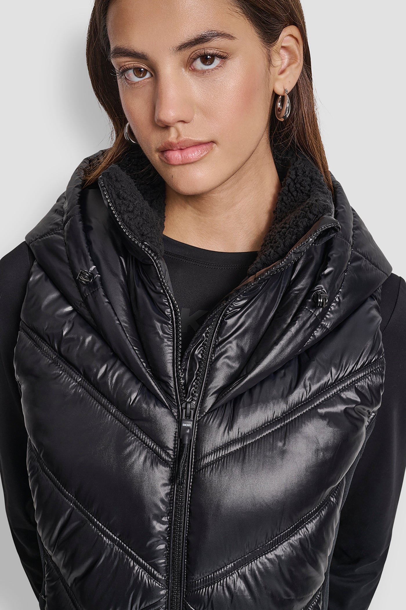 SCUBA-PANELED PUFFER VEST VIEW 4 | Lightweight Jackets