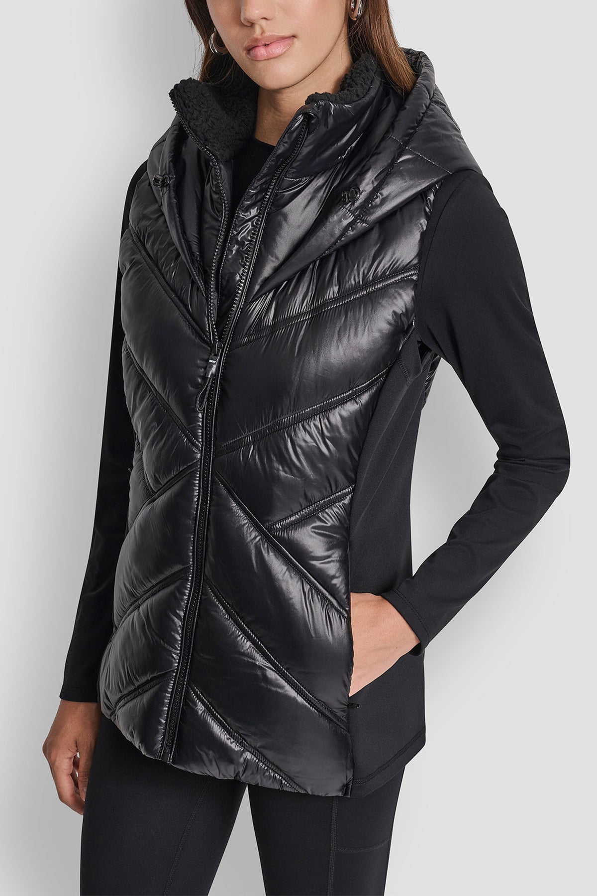 SCUBA-PANELED PUFFER VEST VIEW 2