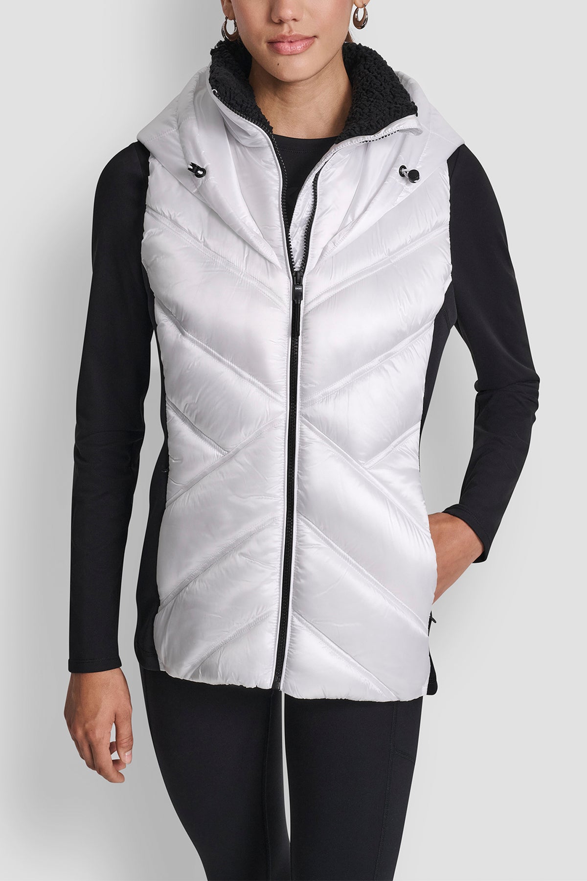 SCUBA-PANELED PUFFER VEST View 1 | Gifts Under $100