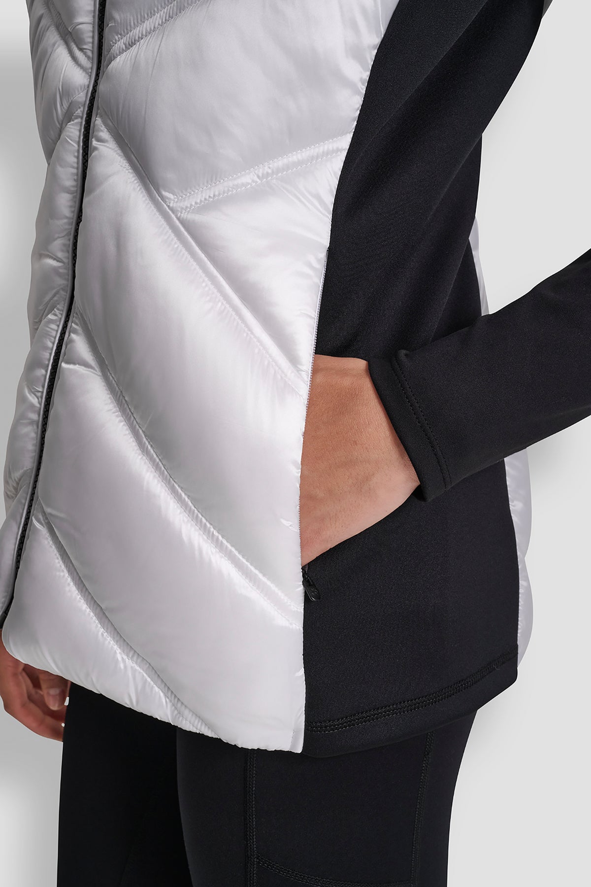 SCUBA-PANELED PUFFER VEST VIEW 2