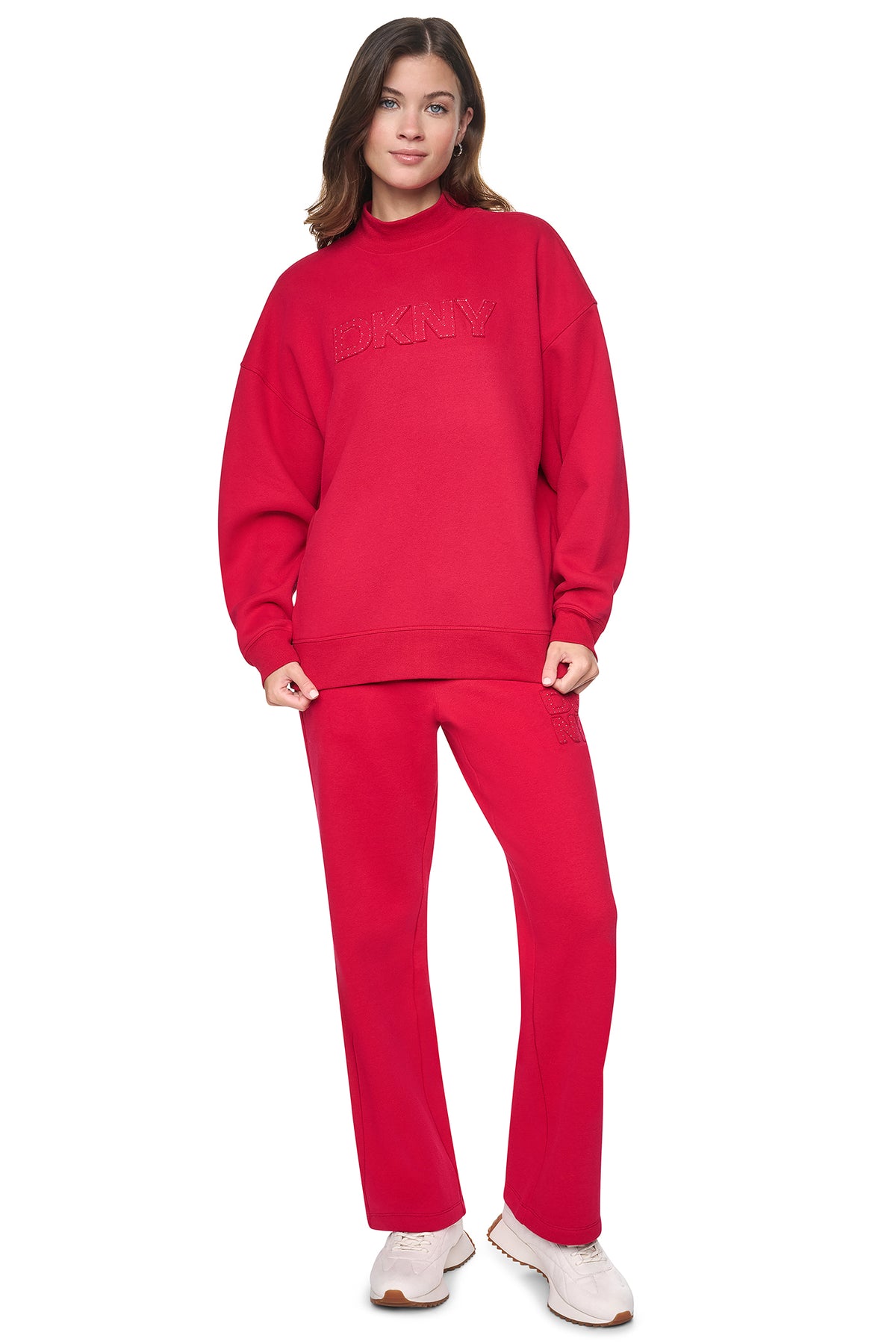 MOCK NECK LOGO PULLOVER VIEW 2