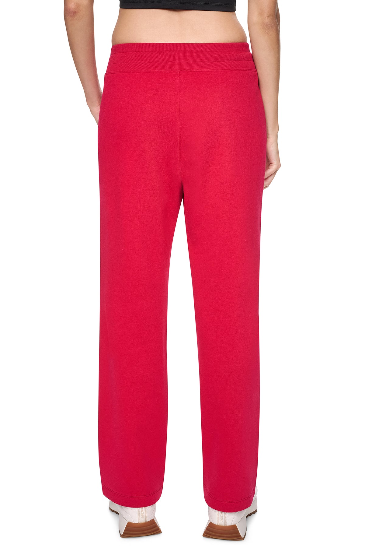 HIGH-RISE LOGO PATCH STRAIGHT LEG PANT VIEW 2