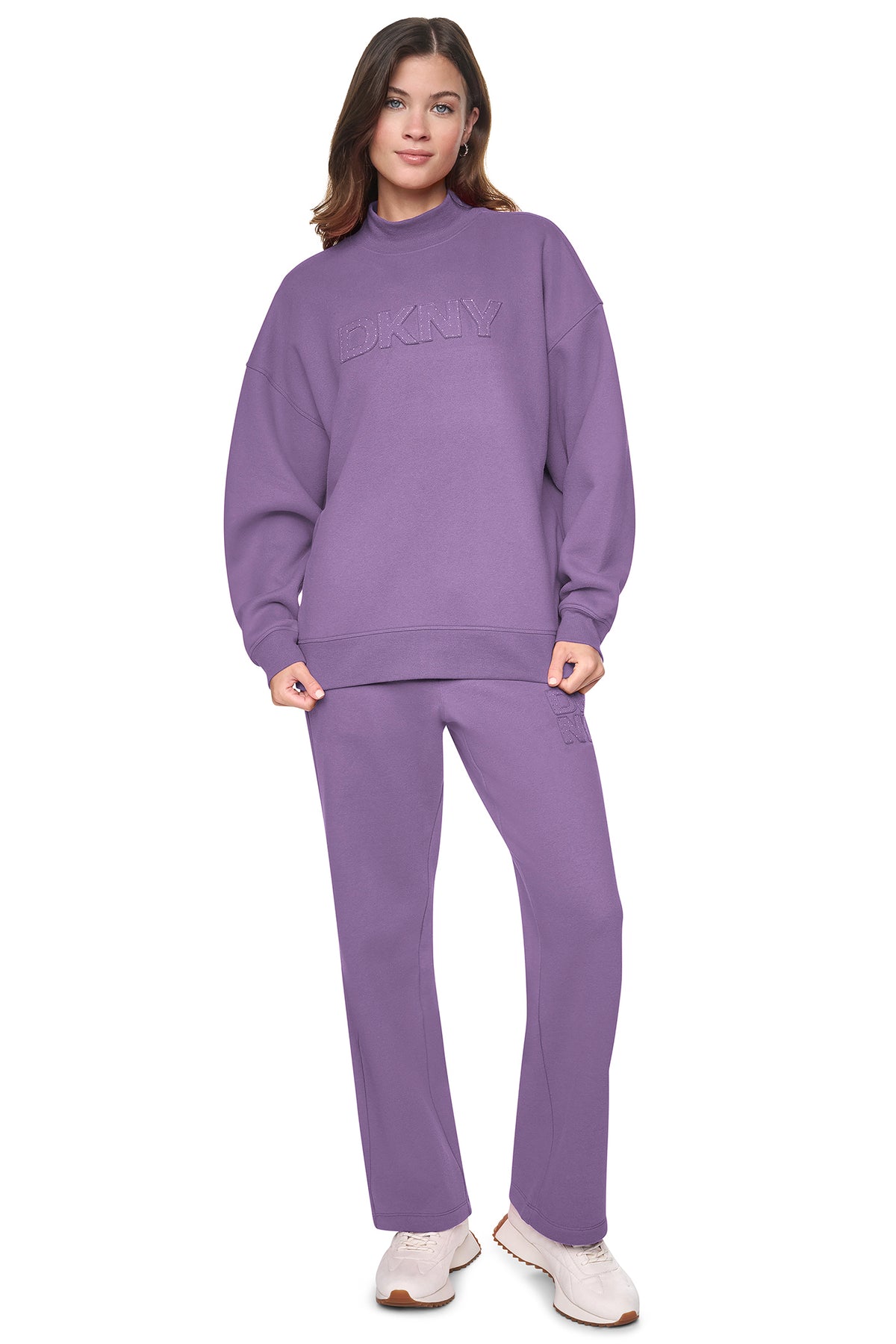 MOCK NECK LOGO PULLOVER VIEW 2