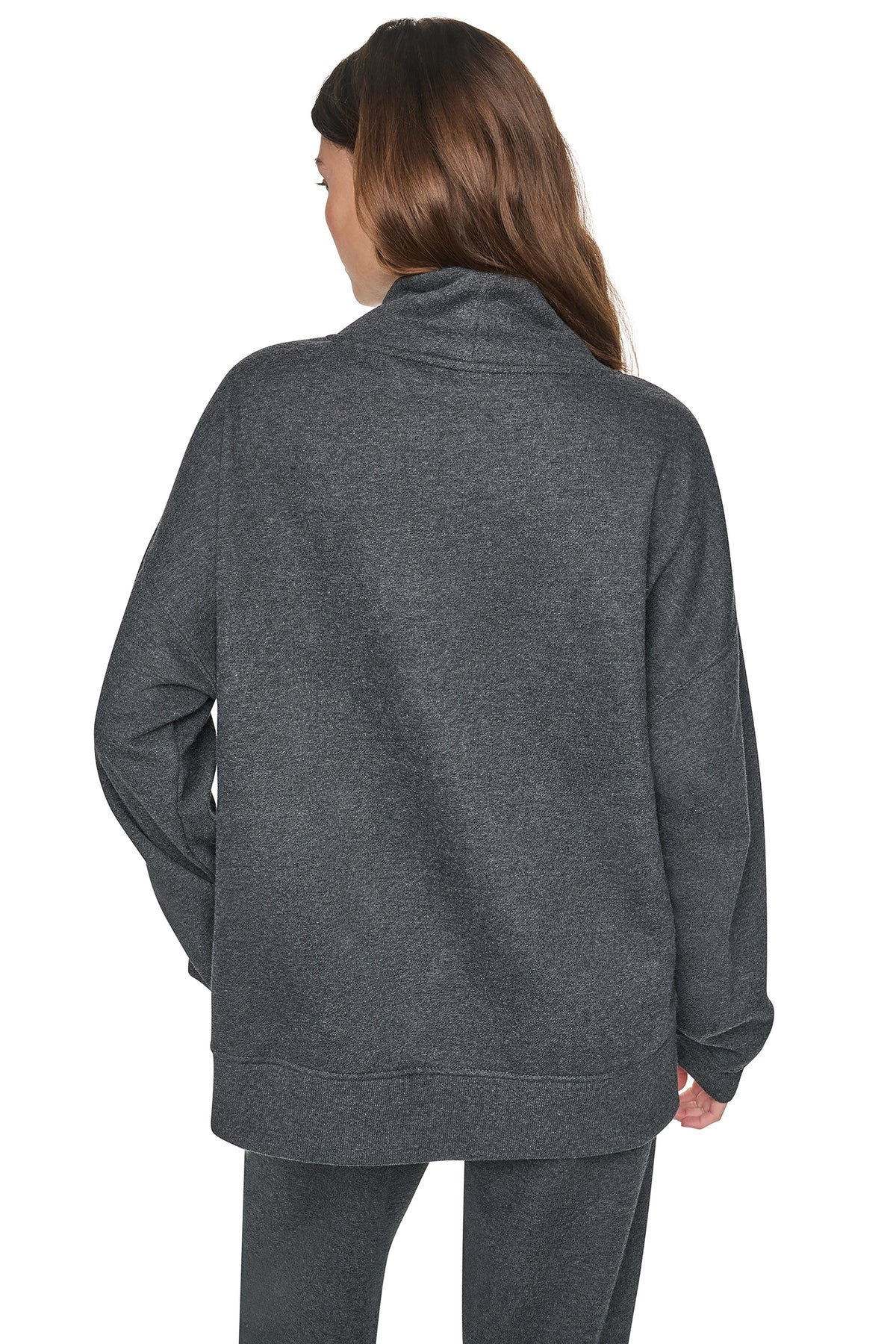 CHENILLE LOGO MOCK NECK SWEATSHIRT VIEW 2