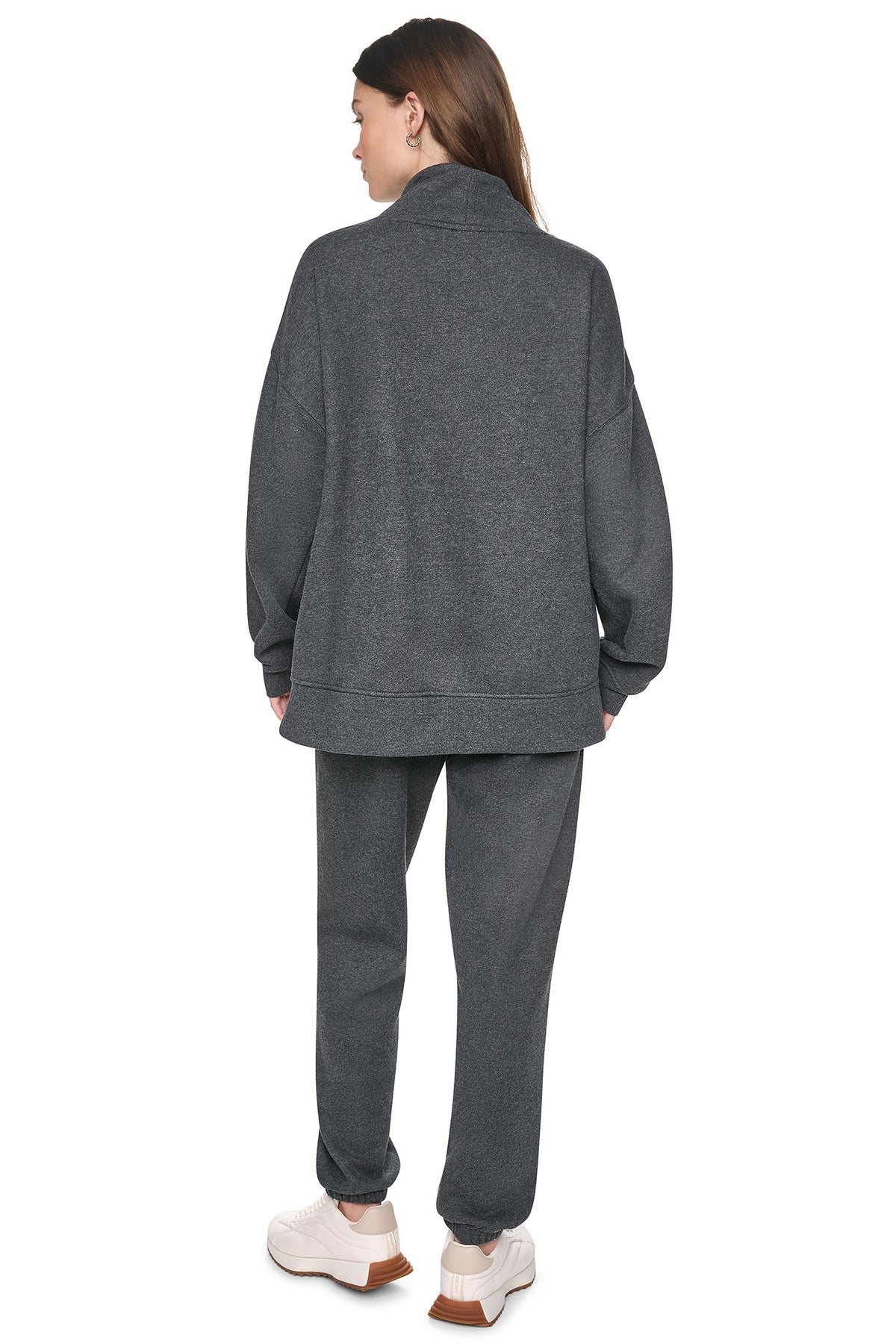 CHENILLE LOGO MOCK NECK SWEATSHIRT VIEW 2