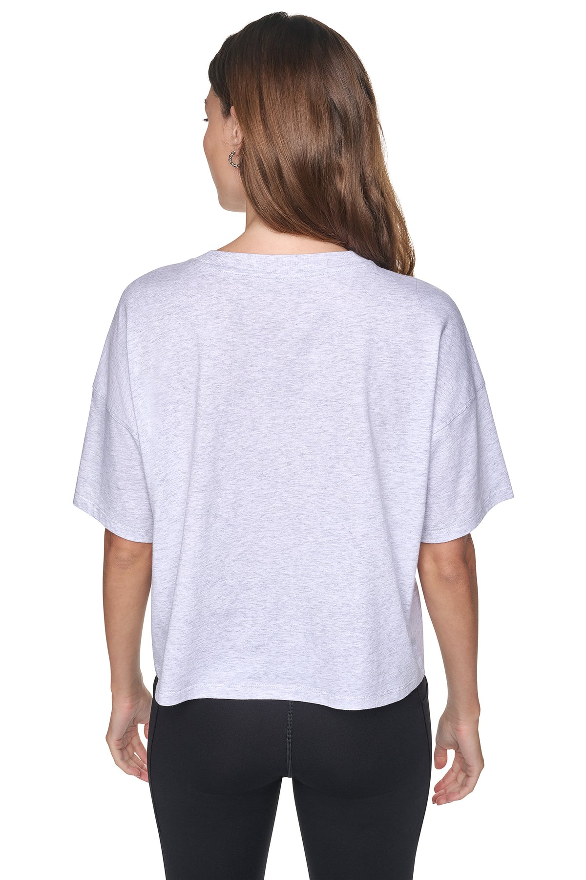 METALLIC EMBROIDERY LOGO BOXY TEE VIEW 2