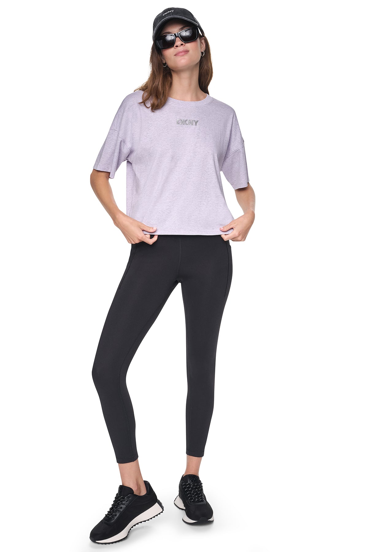 METALLIC EMBROIDERY LOGO BOXY TEE VIEW 2