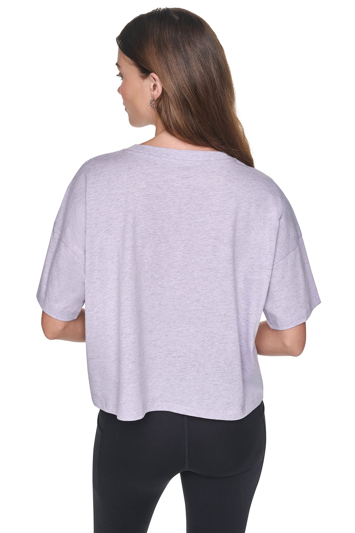 METALLIC EMBROIDERY LOGO BOXY TEE VIEW 2