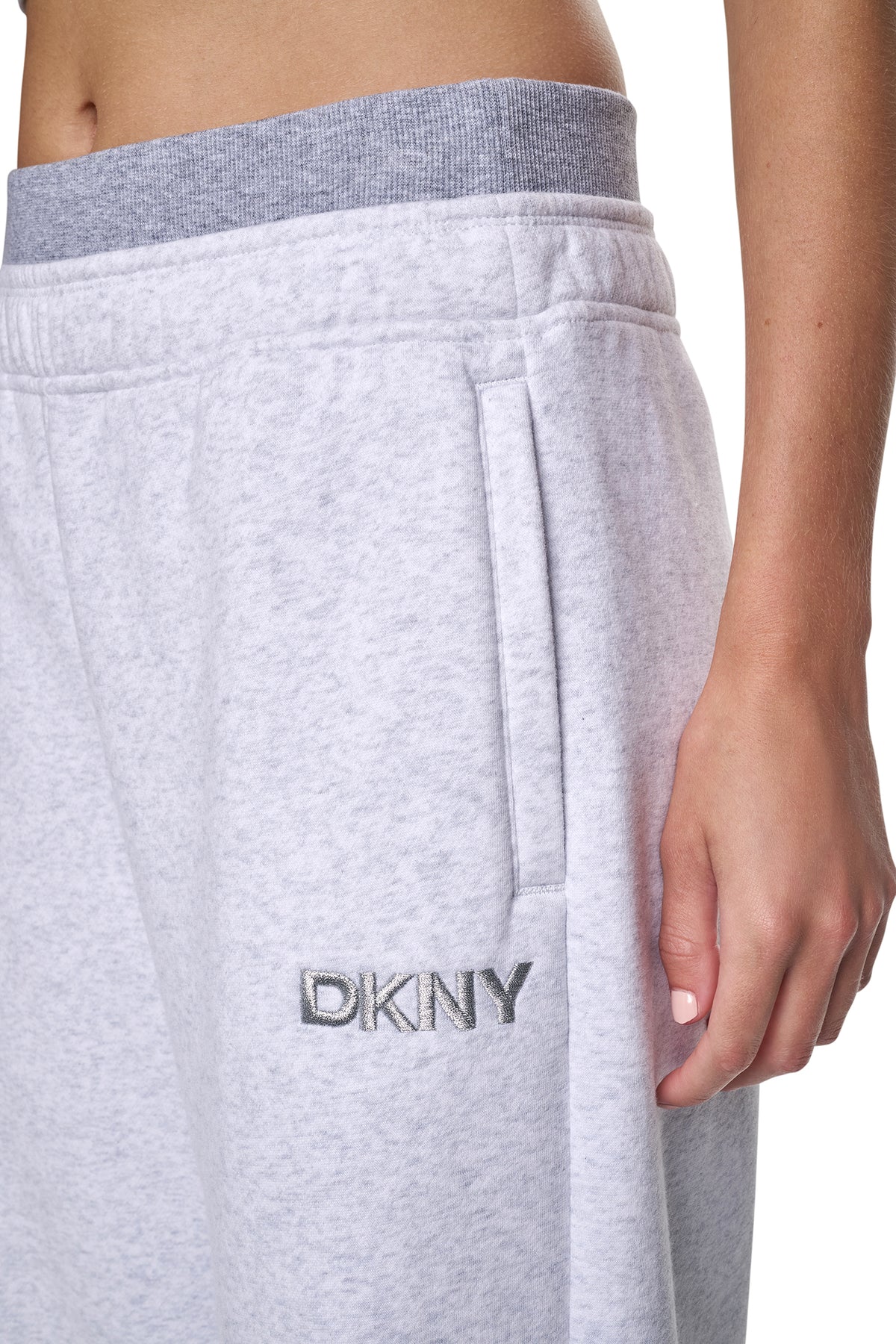 HIGH-RISE METALLIC EMBROIDERY LOGO BOYFRIEND PANT View 2 | Under $75