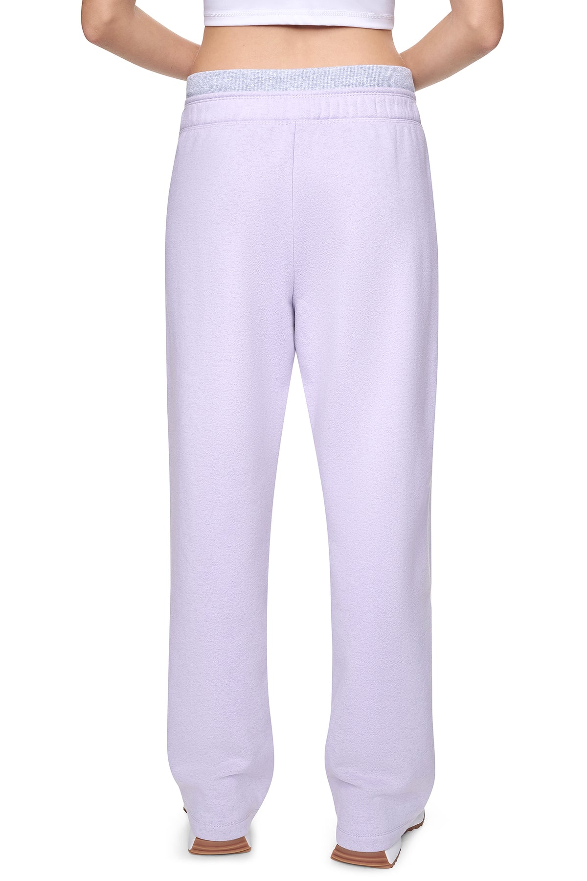 HIGH-RISE METALLIC EMBROIDERY LOGO BOYFRIEND PANT VIEW 2
