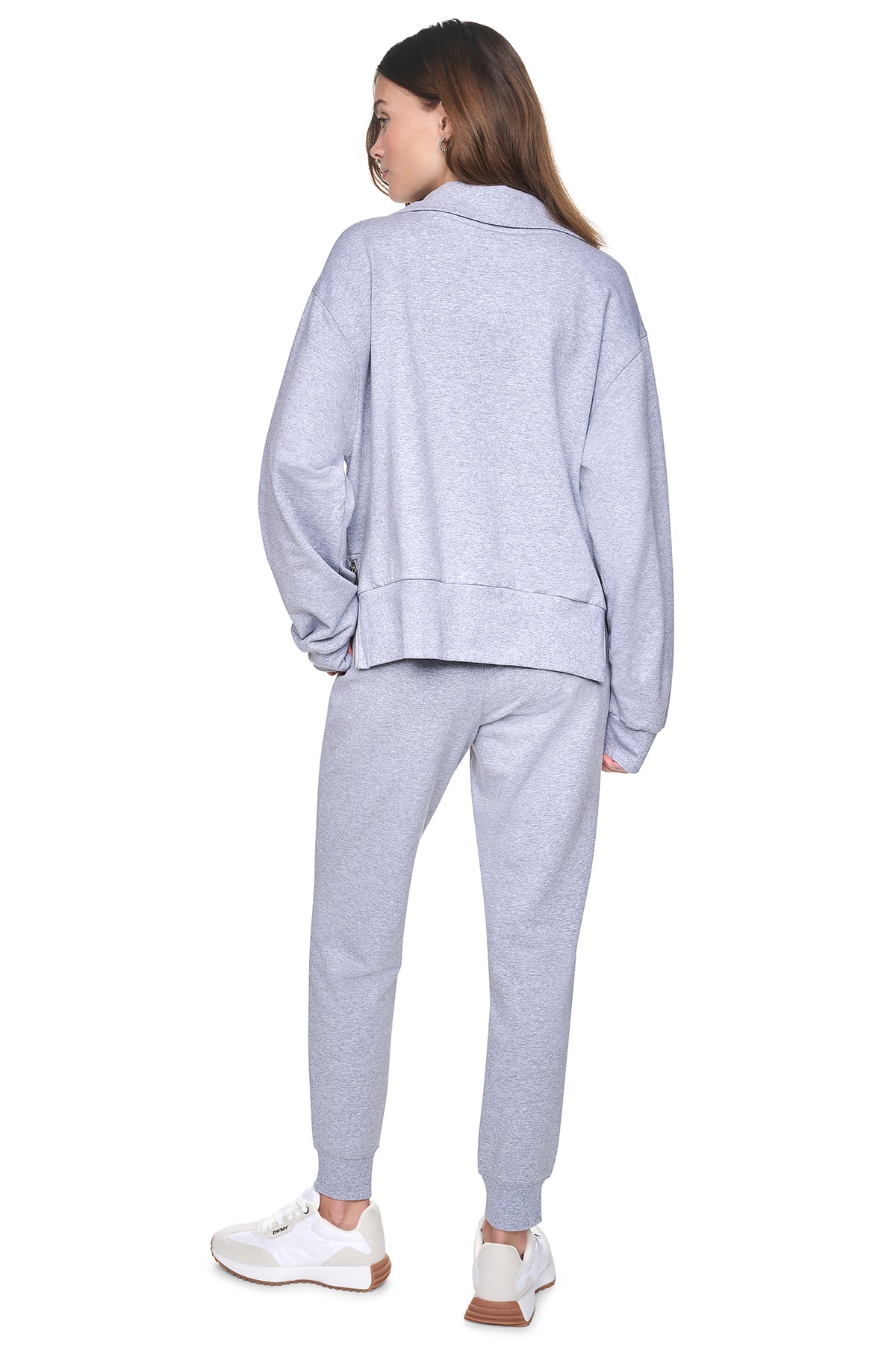MOCK NECK FRONT-ZIP PULLOVER VIEW 2
