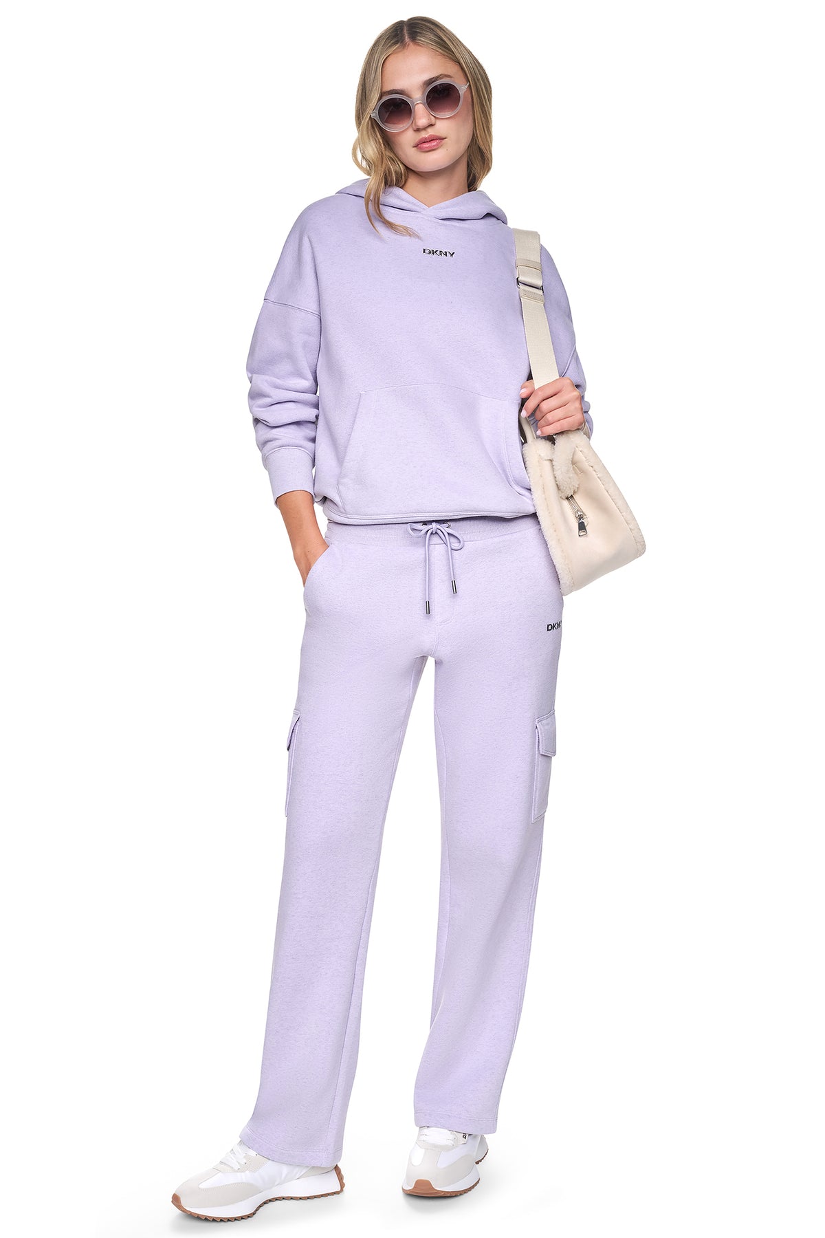 METALLIC BUBBLE LOGO MID-RISE CARGO PANT VIEW 2