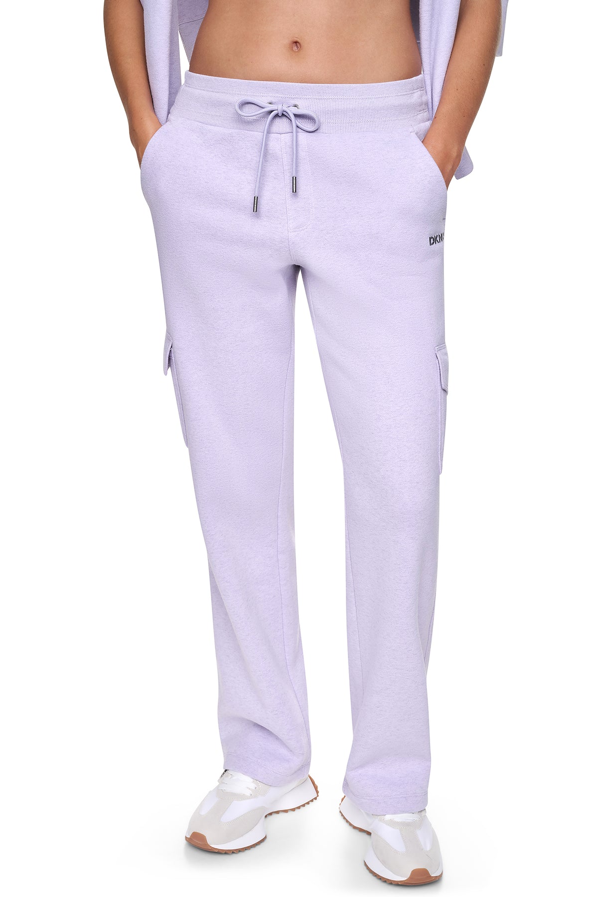 METALLIC BUBBLE LOGO MID-RISE CARGO PANT VIEW 2