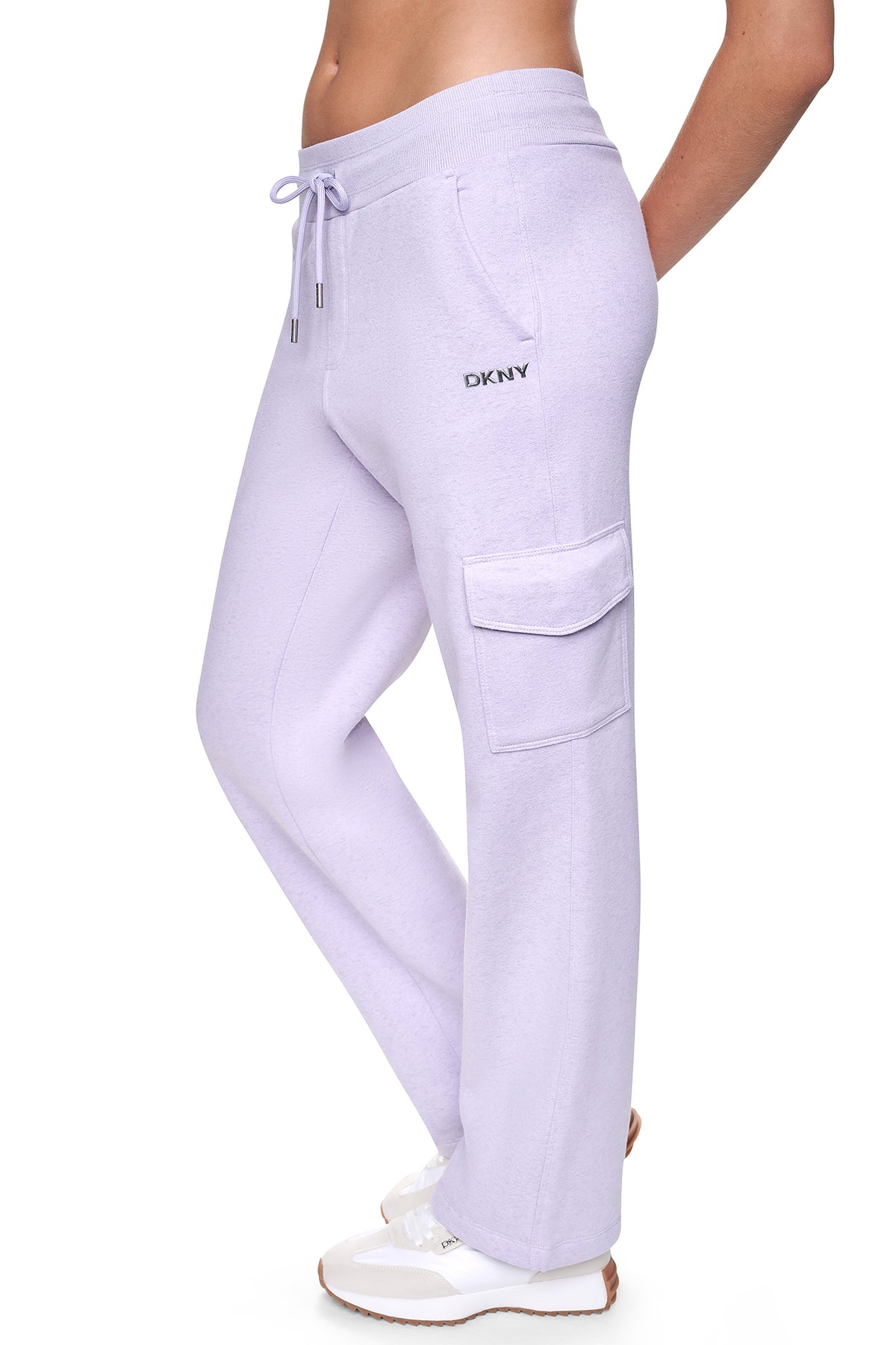 METALLIC BUBBLE LOGO MID-RISE CARGO PANT VIEW 2