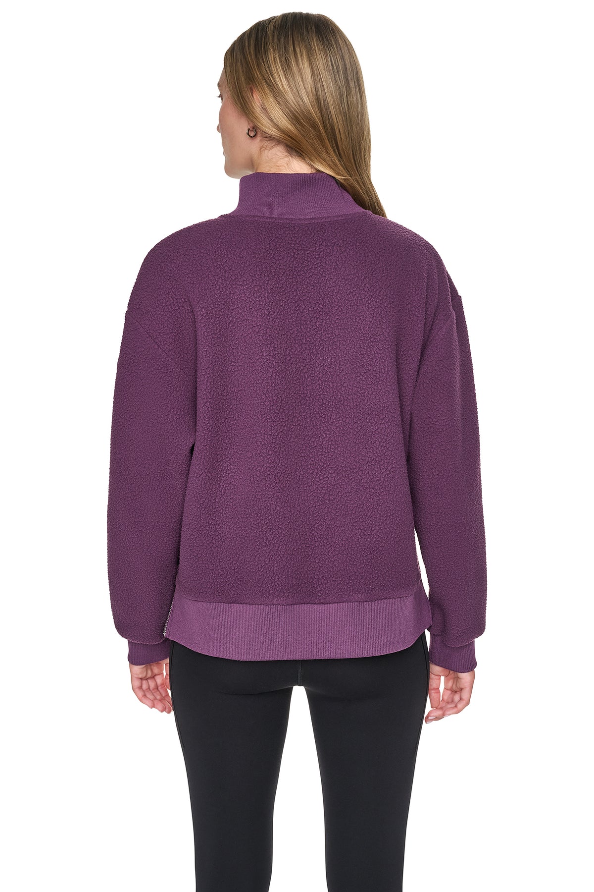HALF-ZIP SHERPA MOCK NECK PULLOVER VIEW 2