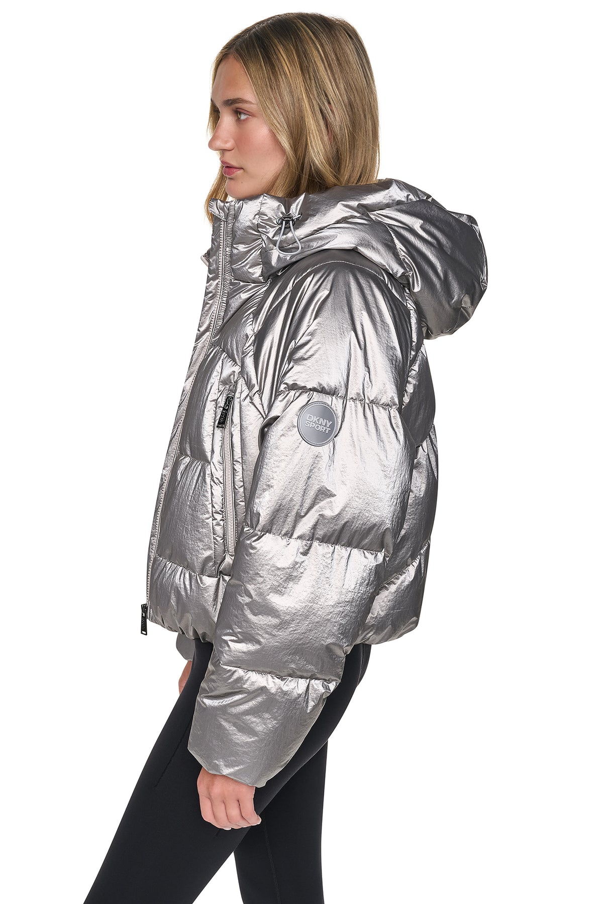 SHORT HOODED PUFFER VIEW 2