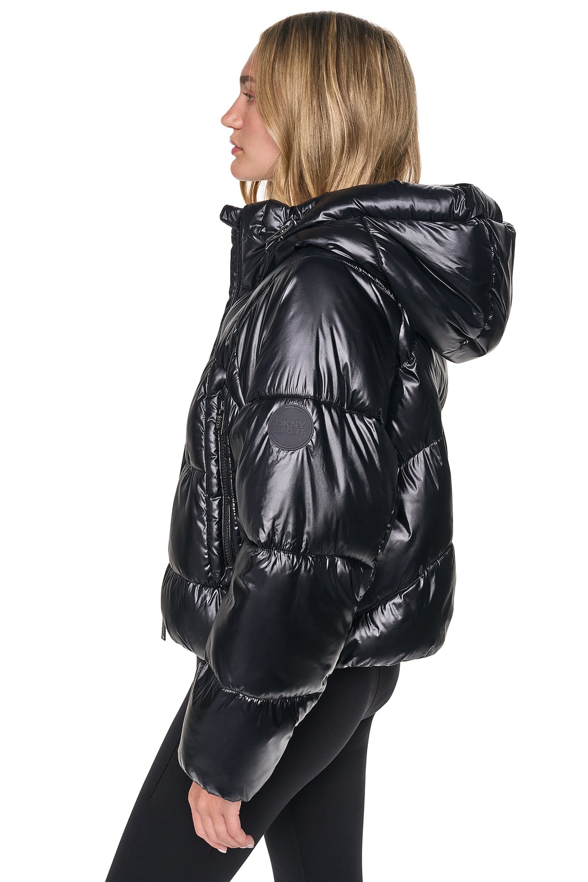 SHORT HOODED PUFFER VIEW 2