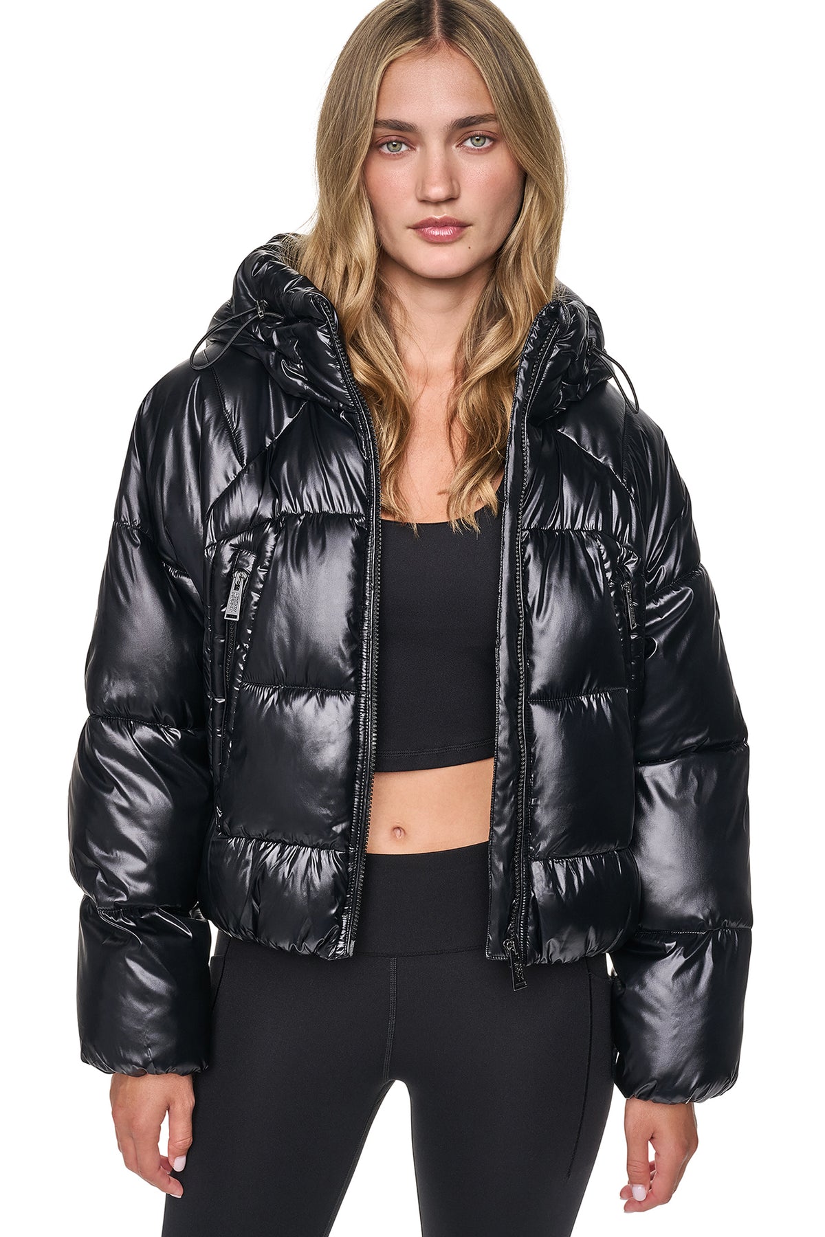 SHORT HOODED PUFFER VIEW 2