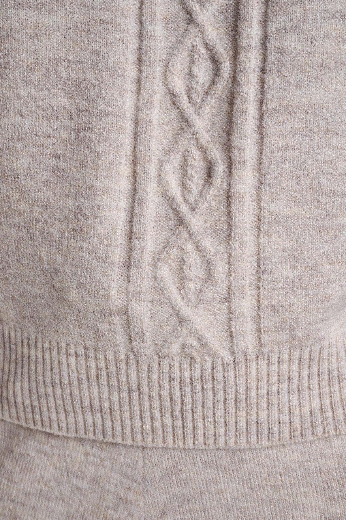 COZY CABLE SWEATER HOODIE VIEW 2
