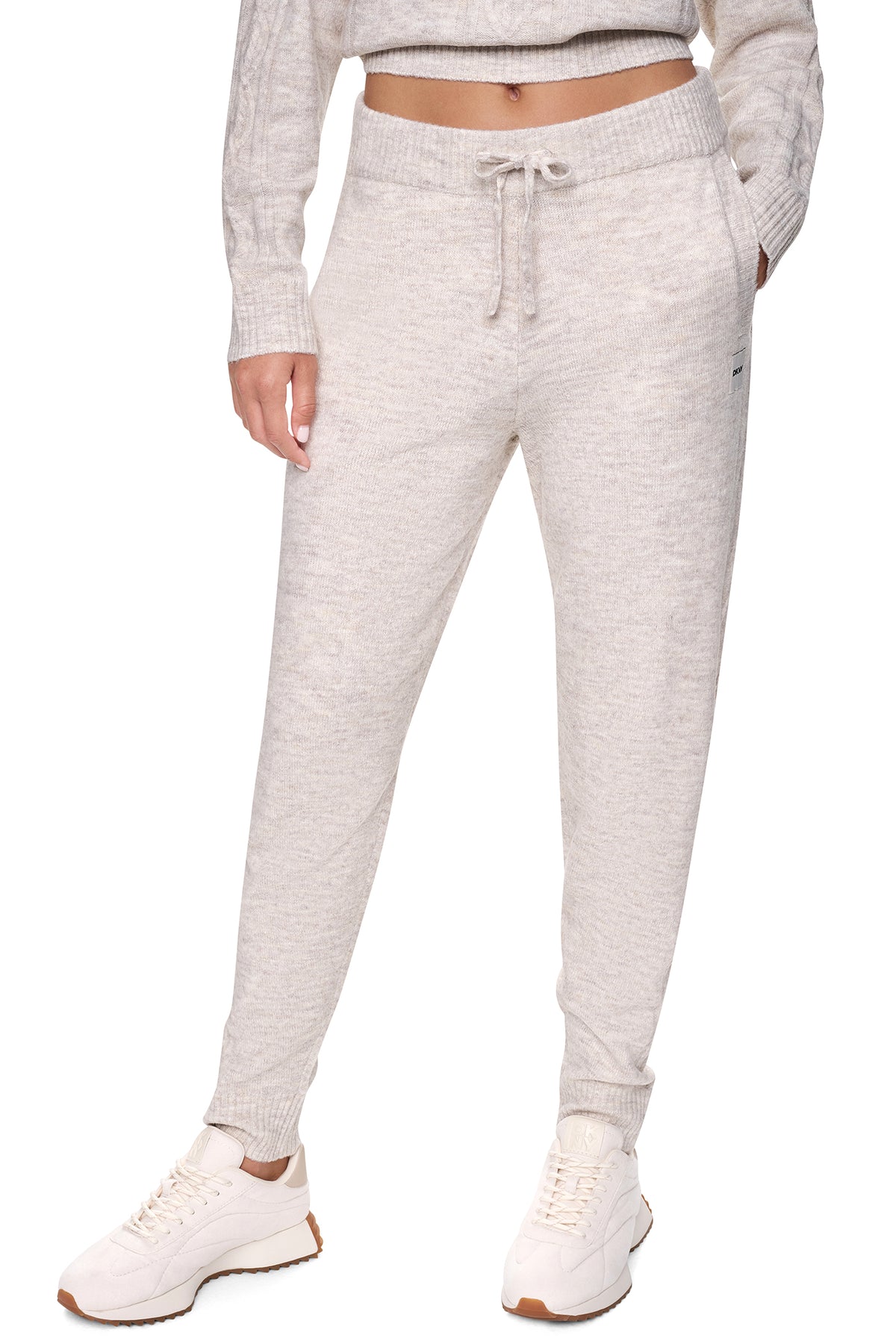 COZY CABLE HIGH-RISE SWEATER JOGGER VIEW 2
