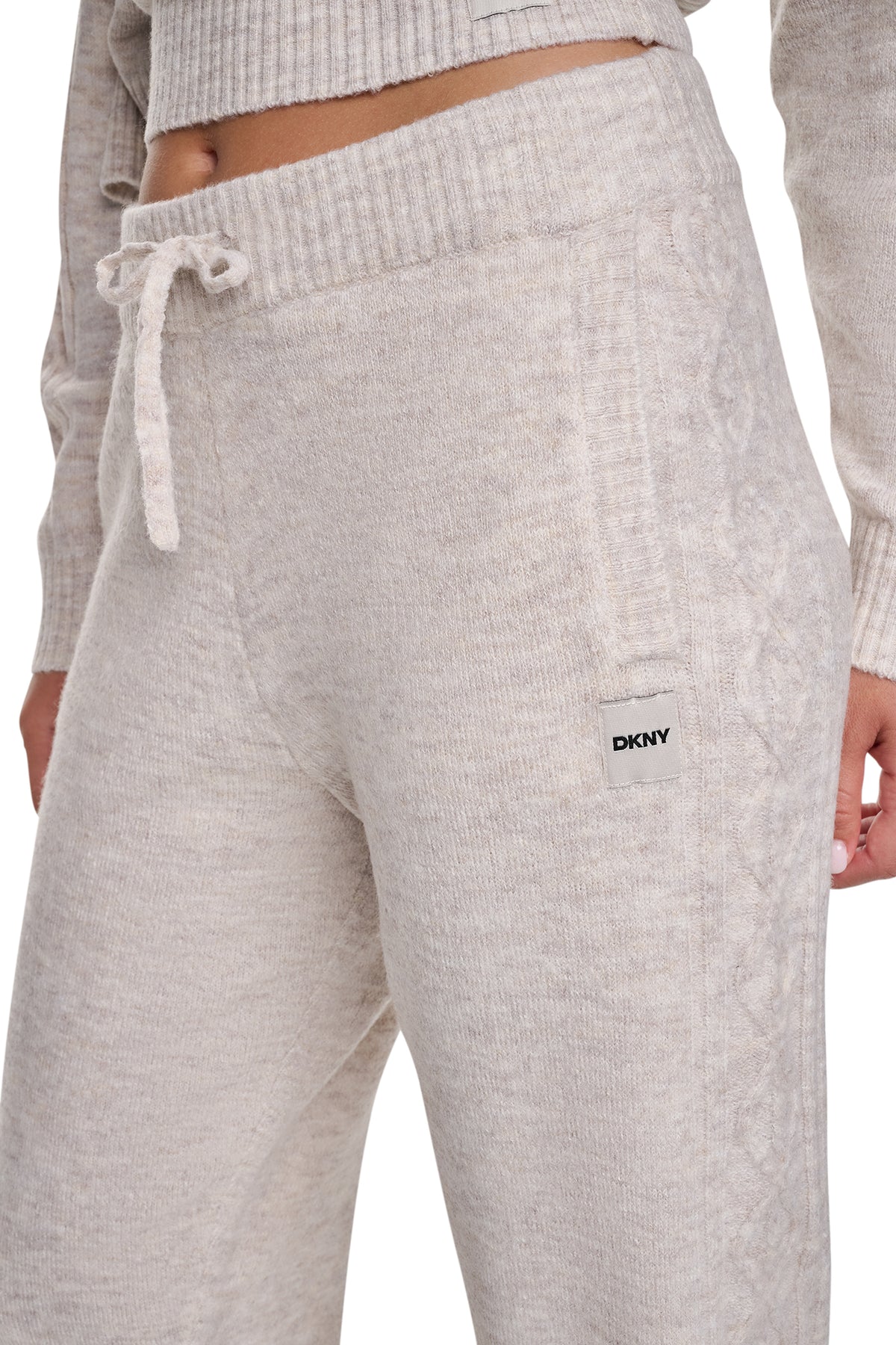 COZY CABLE HIGH-RISE SWEATER JOGGER VIEW 2