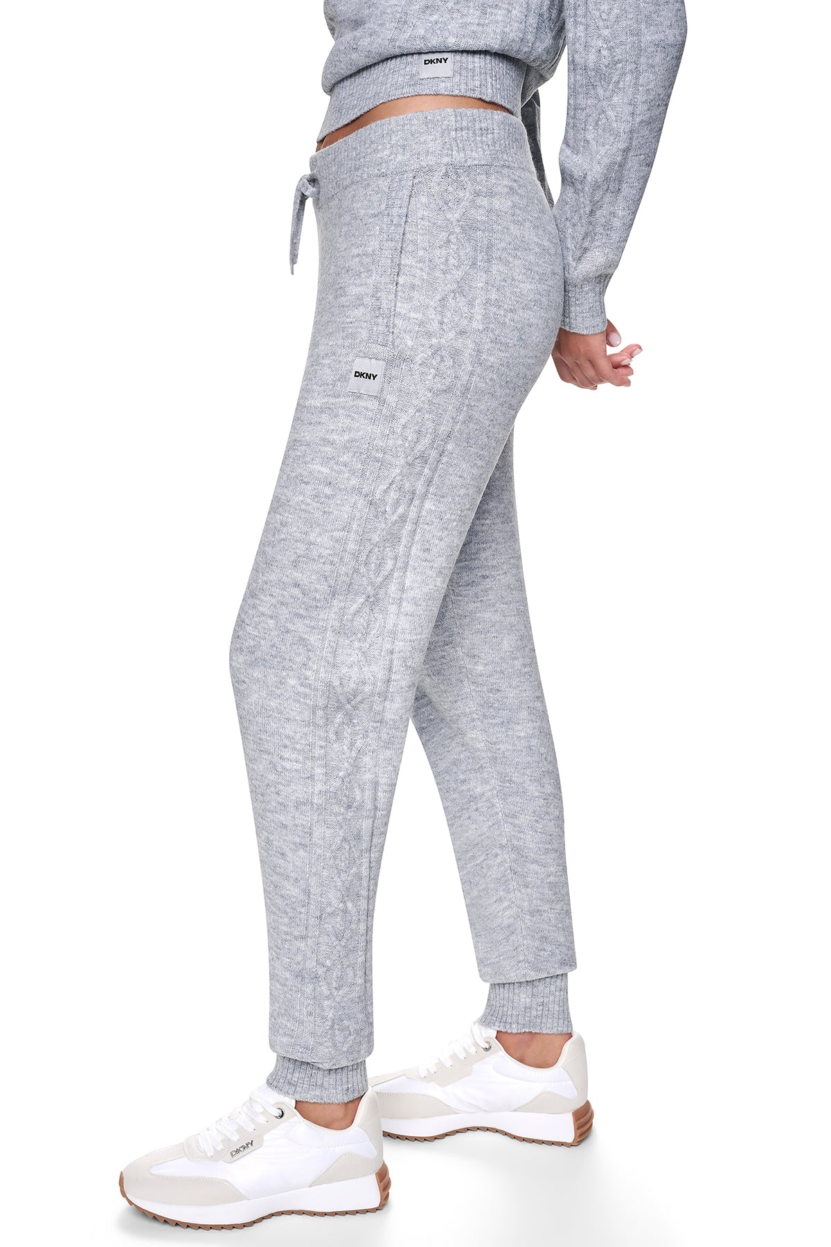 COZY CABLE HIGH-RISE SWEATER JOGGER VIEW 2