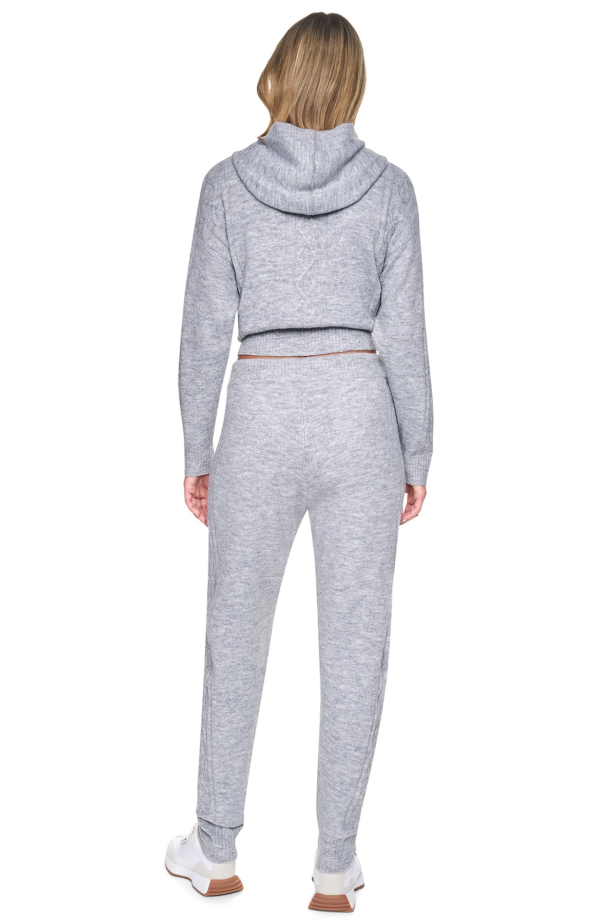 COZY CABLE HIGH-RISE SWEATER JOGGER VIEW 2