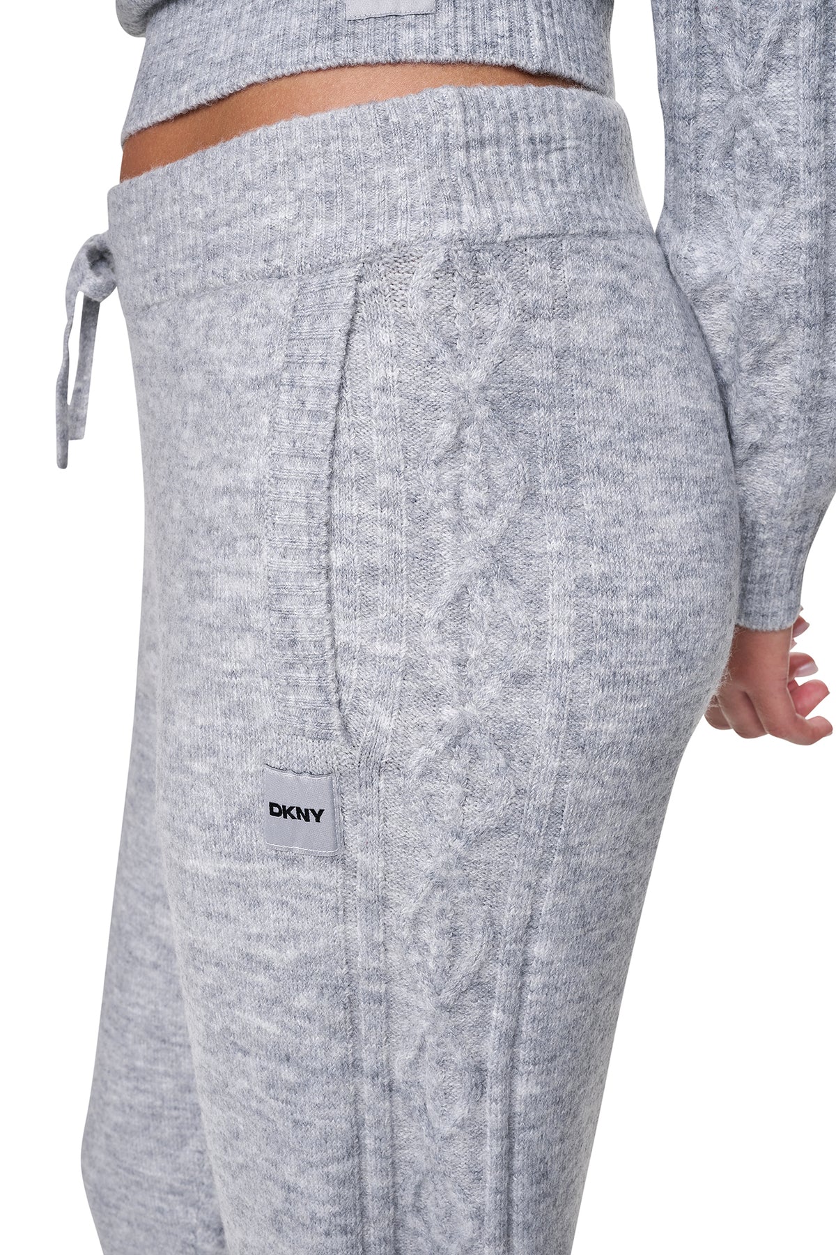 COZY CABLE HIGH-RISE SWEATER JOGGER VIEW 2