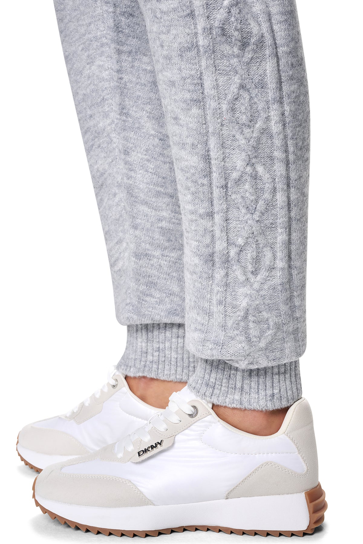 COZY CABLE HIGH-RISE SWEATER JOGGER VIEW 2