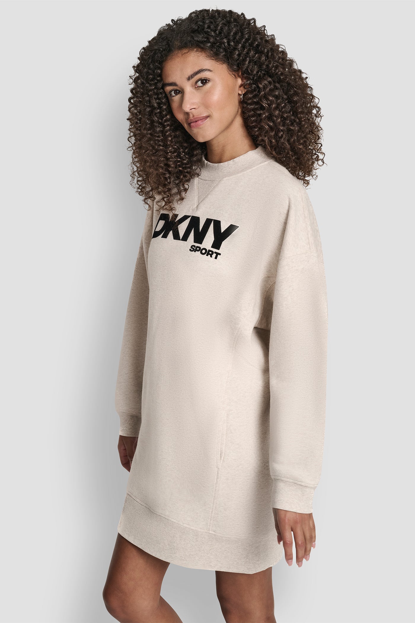 FLOCKED LOGO SHIFT SNEAKER DRESS VIEW 3 | Dresses & Jumpsuits