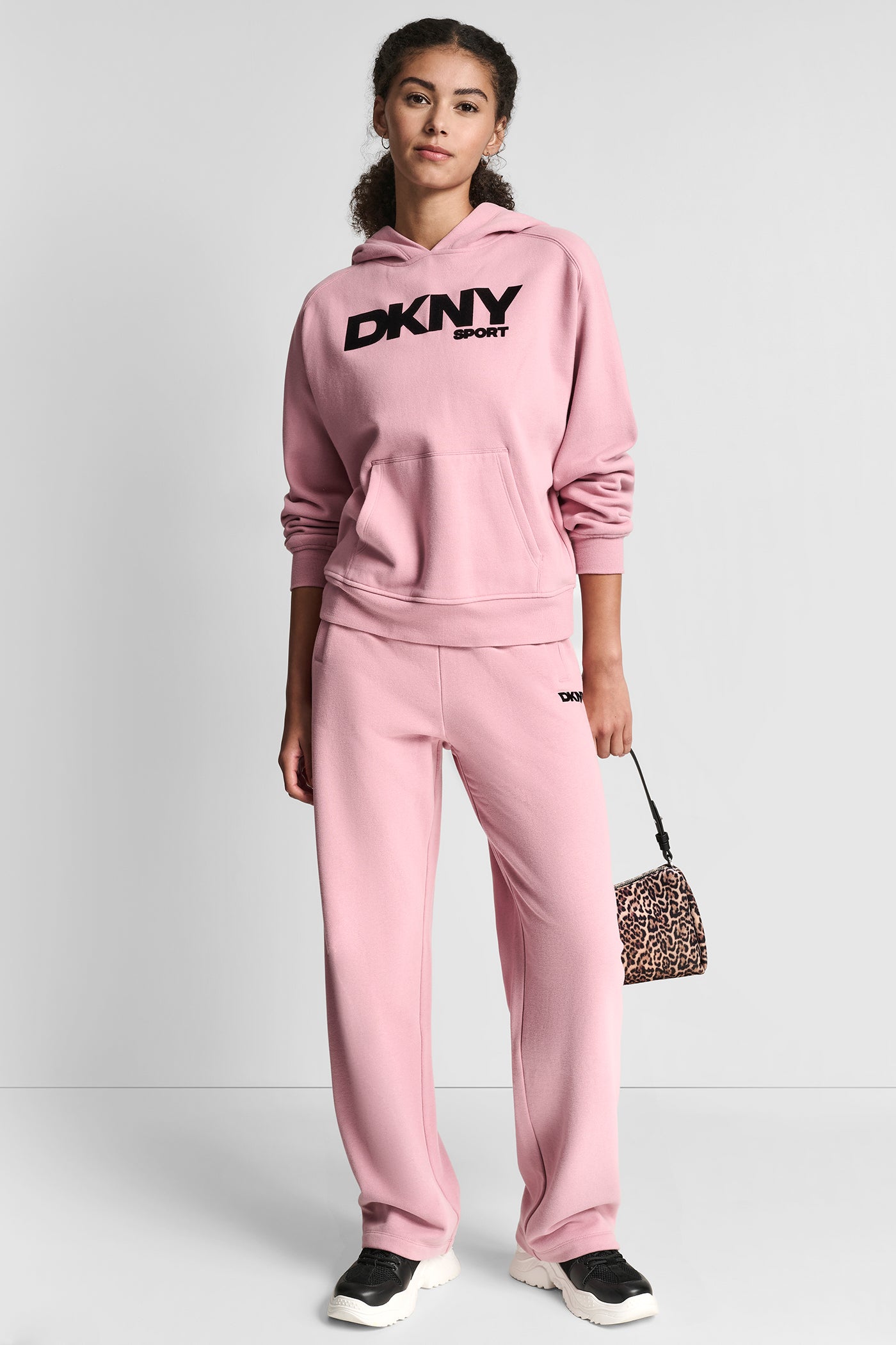 FLOCKED LOGO BOYFRIEND OPEN LEG PANT WITH POCKETS VIEW 6 | New Arrivals
