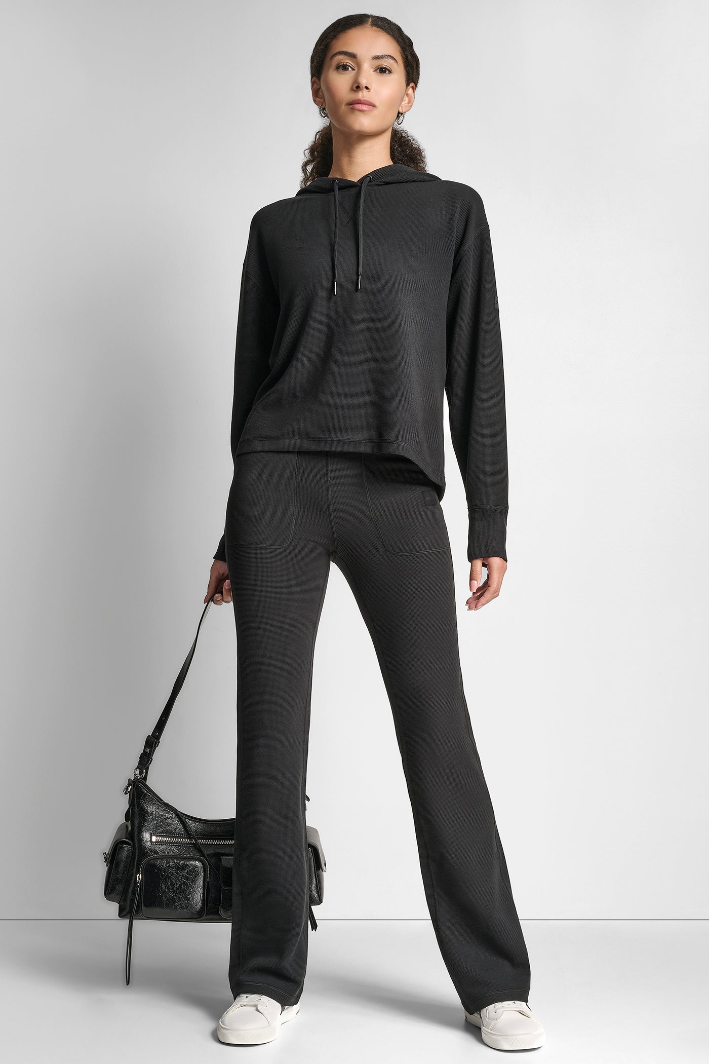 TRANSCEND THERMAL V-INSET HOODIE VIEW 7 | DKNY Promo