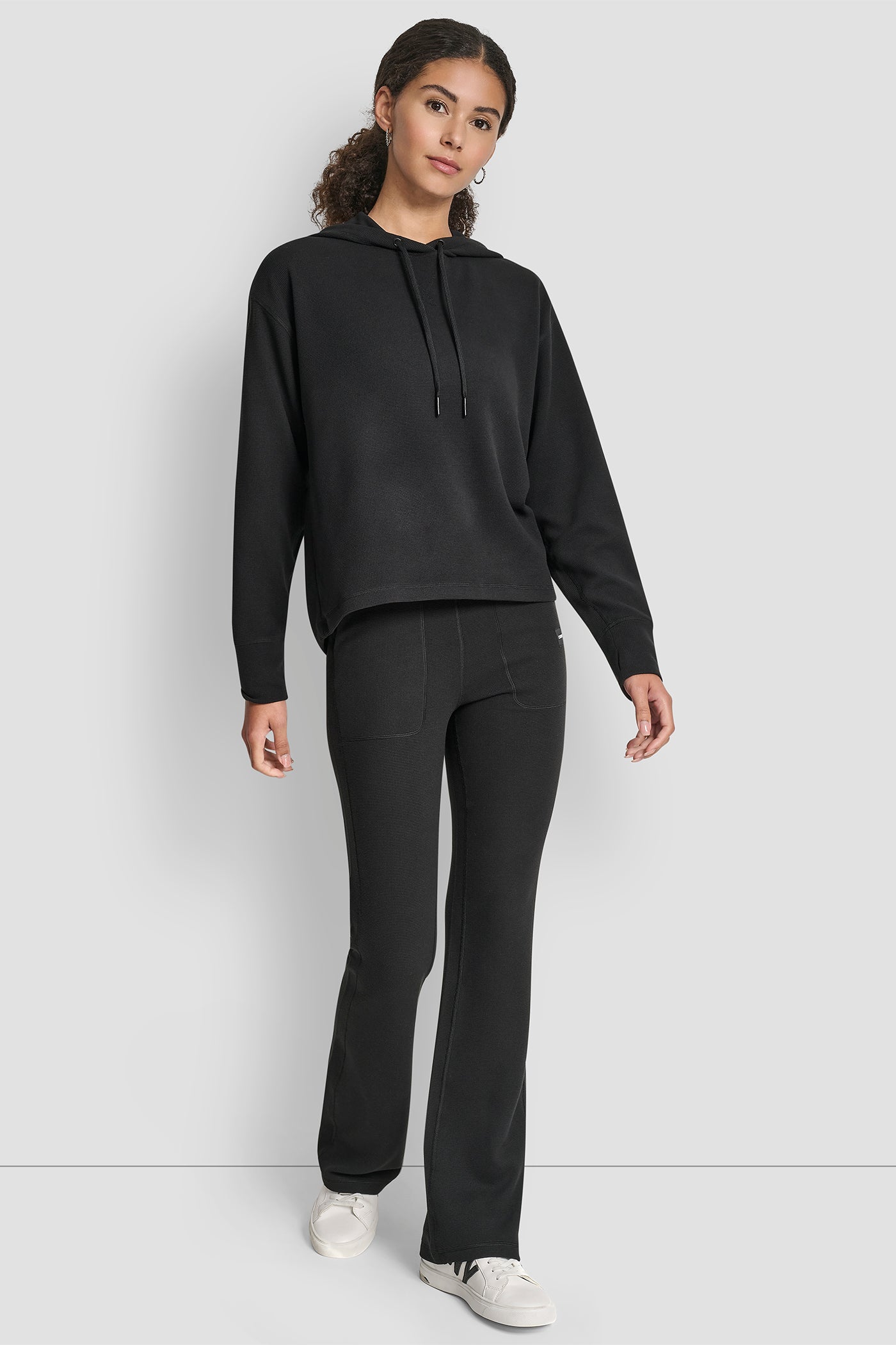 TRANSCEND THERMAL V-INSET HOODIE VIEW 6 | DKNY Promo