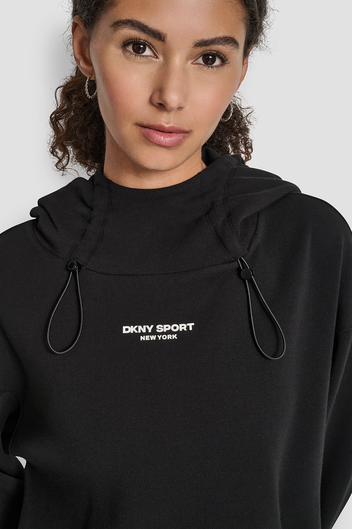 BROOKLYN SCUBA HOODIE WITH BUNGEE DETAIL AND POCKETS VIEW 4 | All Products