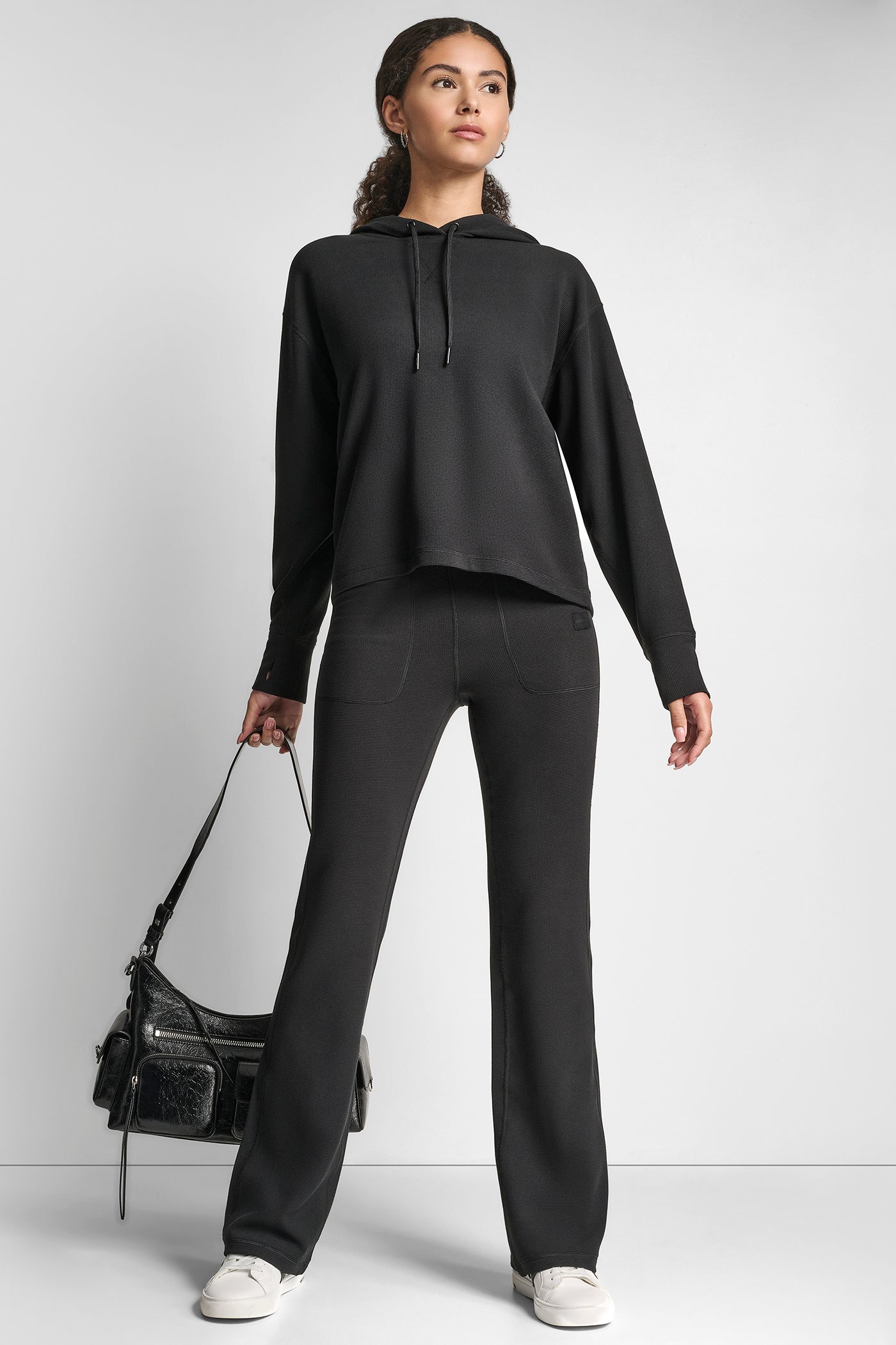 TRANSCEND THERMAL HIGH WAIST FLARE PANT WITH POCKET VIEW 6 | New Arrivals