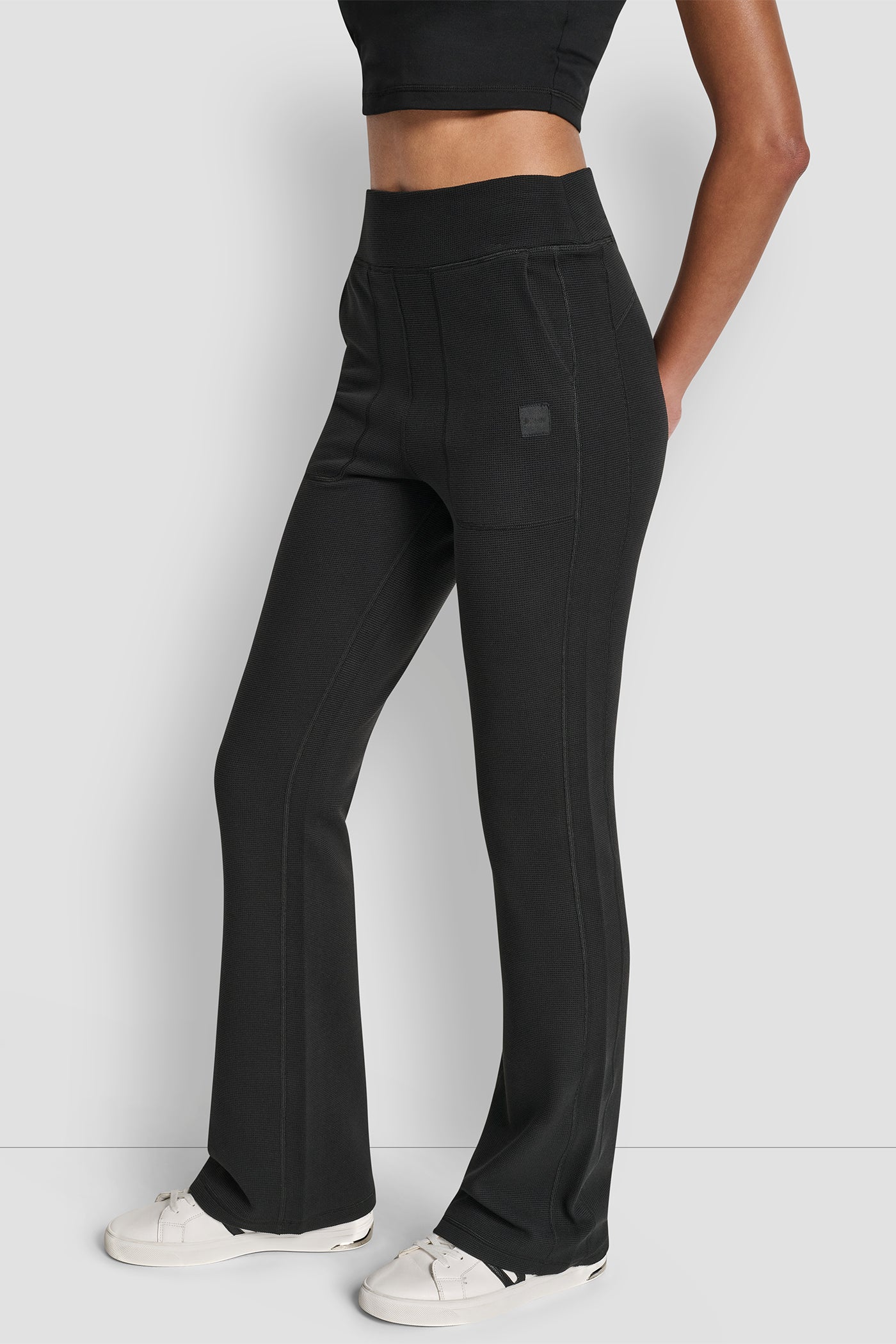 TRANSCEND THERMAL HIGH WAIST FLARE PANT WITH POCKET VIEW 3 | New Arrivals