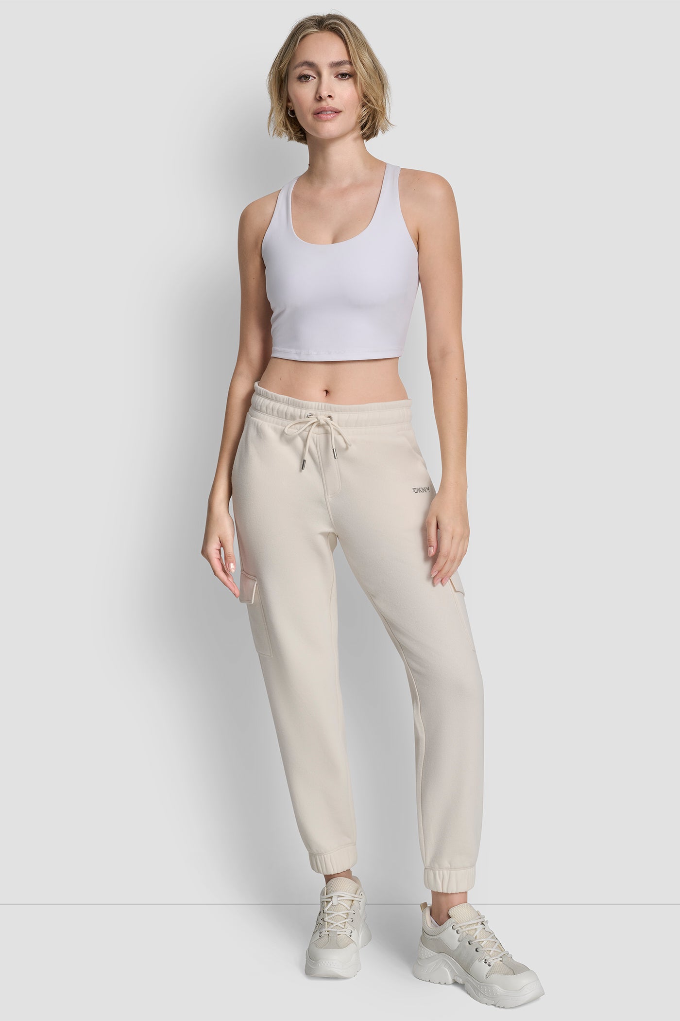 Eggnog METALLIC BUBBLE LOGO CARGO JOGGER, VIEW 1 | Clothing