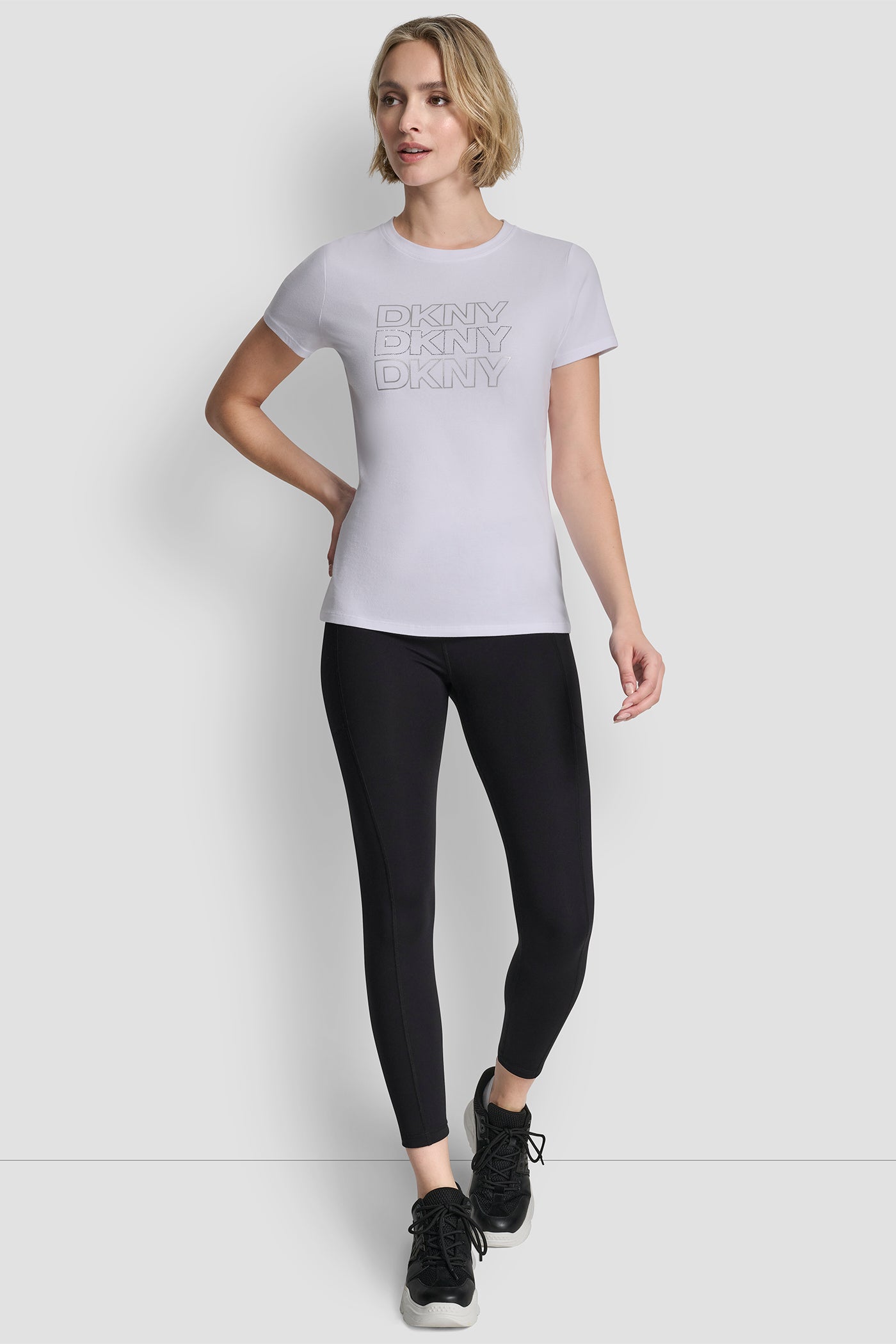 TRIPLE RHINESTONE FOIL LOGO TEE VIEW 6 | SELECT STYLES