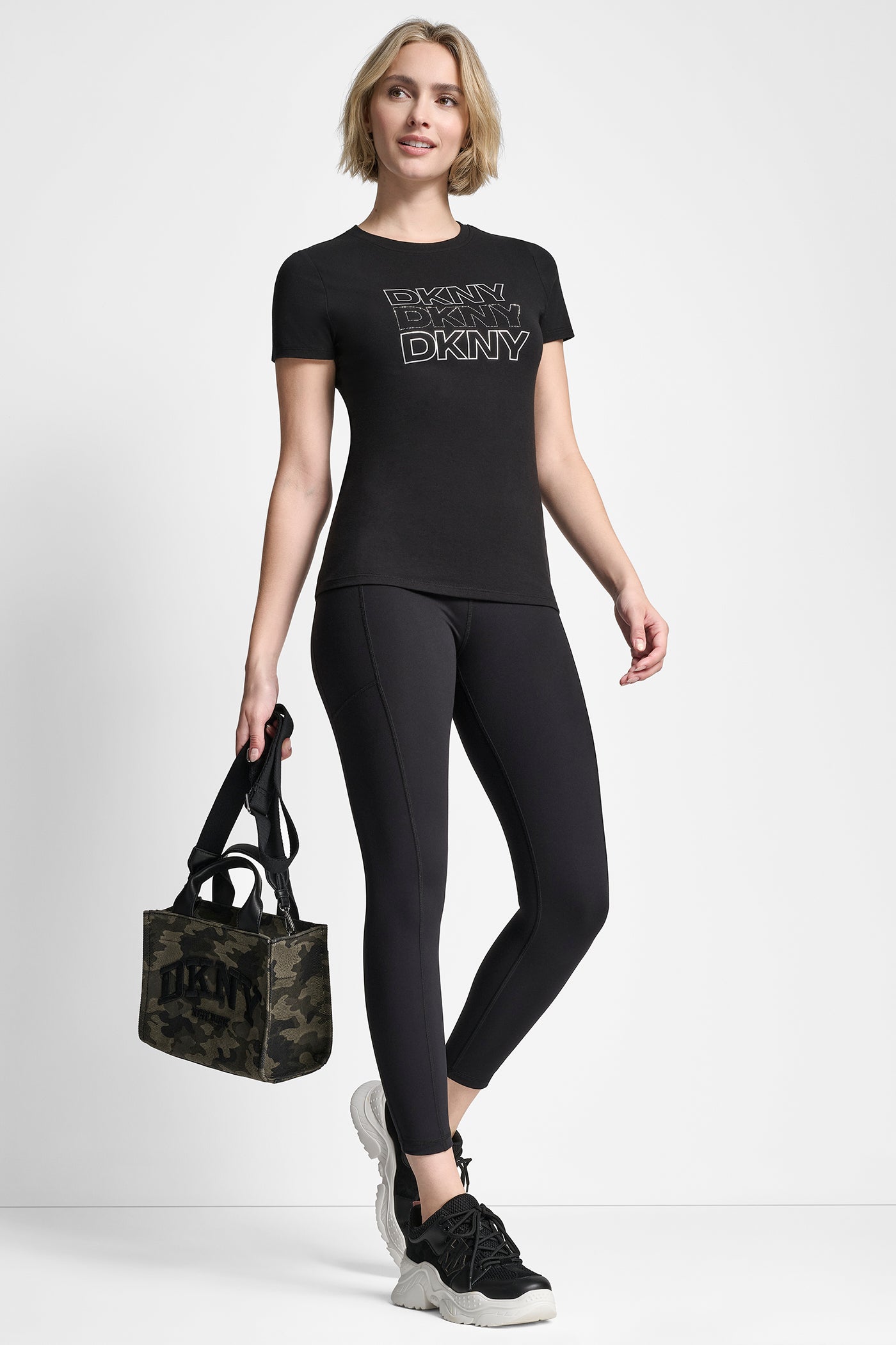 TRIPLE RHINESTONE FOIL LOGO TEE VIEW 3 | SELECT STYLES