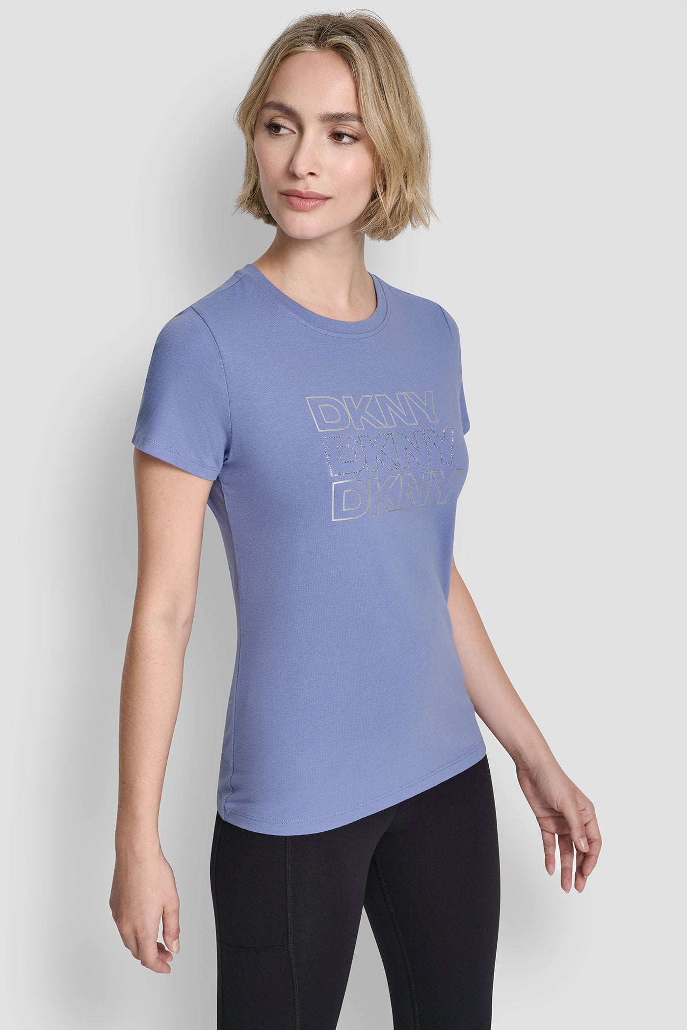 TRIPLE RHINESTONE FOIL LOGO TEE VIEW 4 | SELECT STYLES