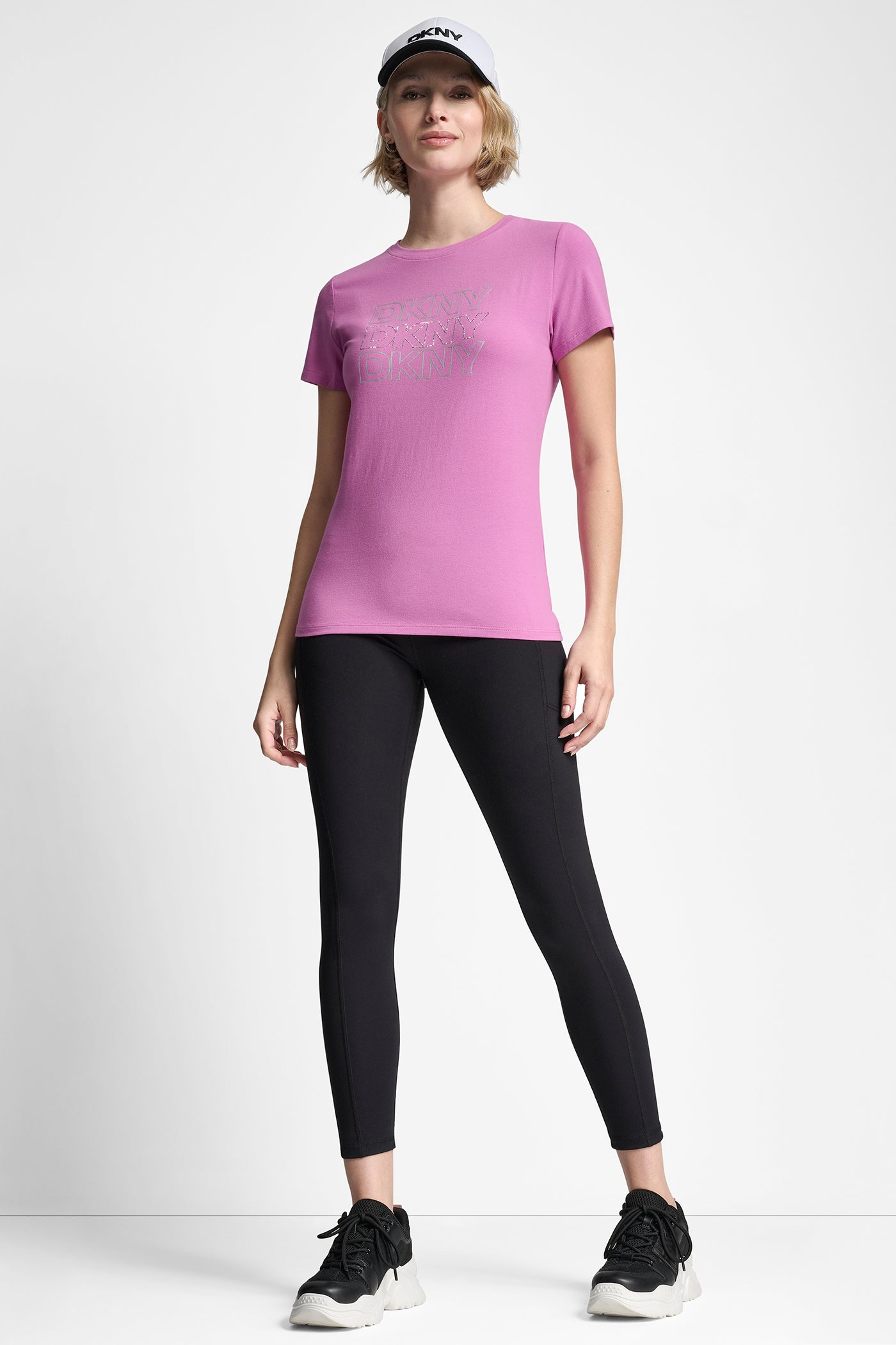 TRIPLE RHINESTONE FOIL LOGO TEE VIEW 3 | SALE