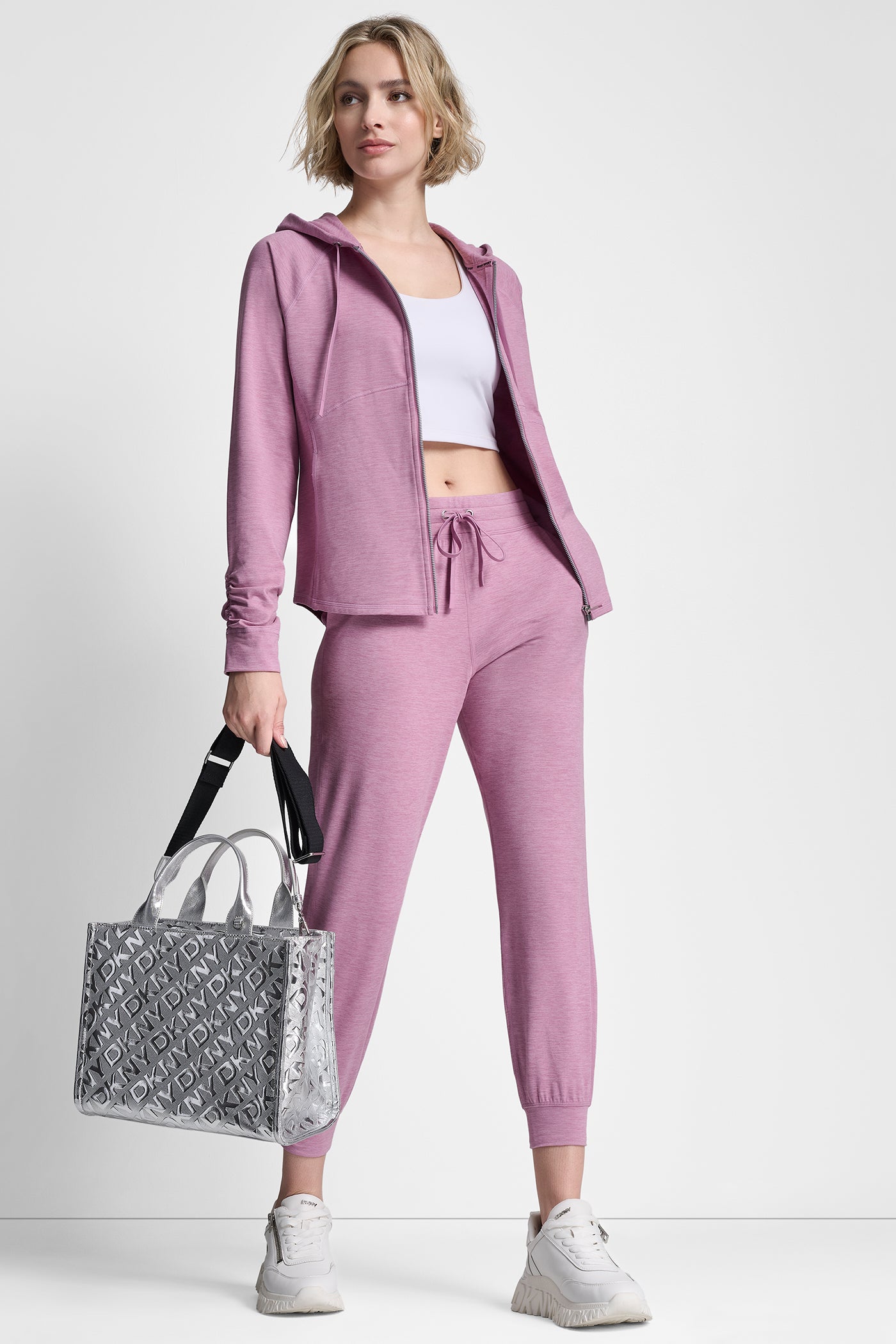 SPACEDYE HIGH WAIST SLIM FIT JOGGER WITH POCKETS VIEW 7 | Gifts Under $50